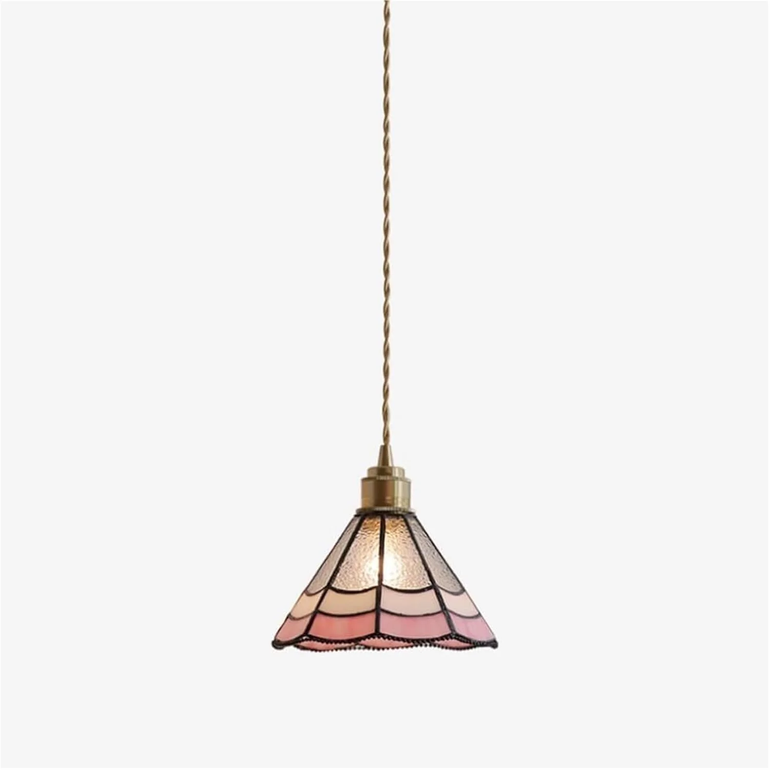 لوستر آویز برنجی مینیمالیستی اسکاندیناویایی با شیشه صورتی، چراغ آویز مدرن اواسط قرن، مناسب برای میز ناهارخوری، اتاق خواب، کافه، بار و دکوراسیون منزل لوستر آویز برنجی مینیمالیستی اسکاندیناویایی با شیشه صورتی، چراغ آویز مدرن اواسط قرن، مناسب برای میز ناهارخوری، اتاق خواب، کافه، بار و دکوراسیون منزل