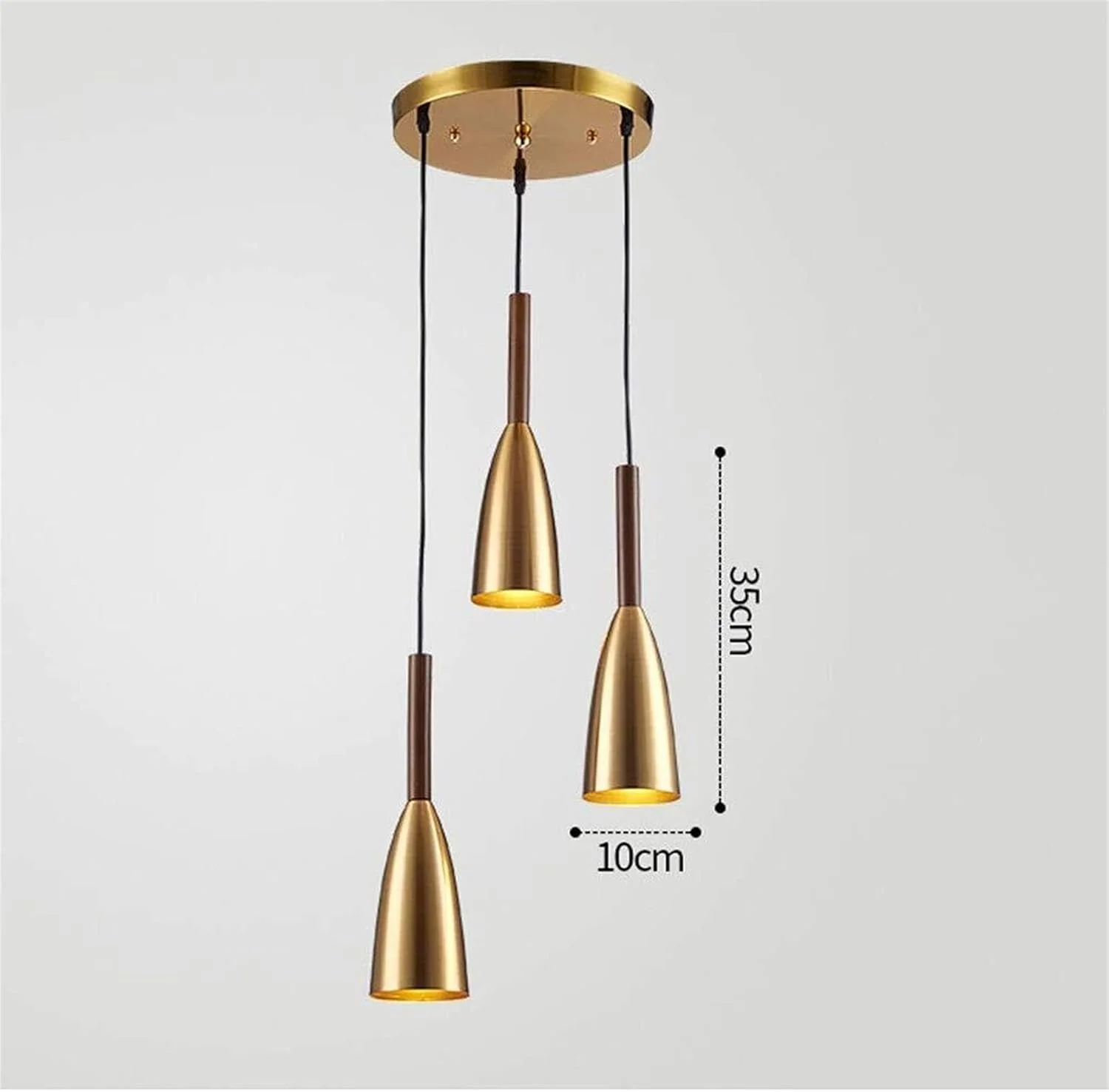 لوستر آویز رستورانی مدرن مینیمالیستی اسکاندیناوی، روشنایی خلاقانه رستوران، میله آهنی، شخصیت پردازی 10CM * 10CM * 35CM، زینت بخش زندگی