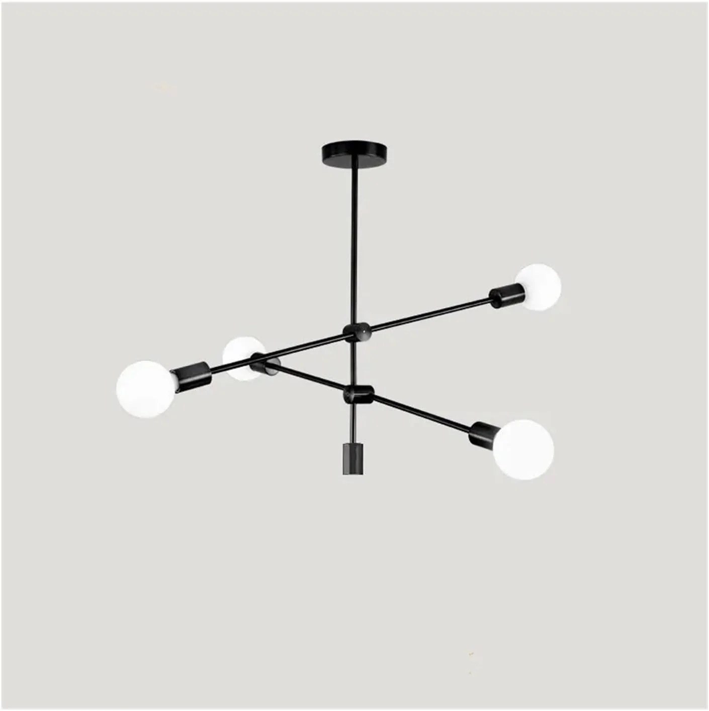 لوستر مدرن اسکاندیناویایی میله بلند دکوراتیو E27 - مناسب اتاق خواب، ناهارخوری، اتاق نشیمن، چراغ لوبیای سحرآمیز، برای اتاق نشیمن، نور گرم - مشکی - 4 شاخه لوستر مدرن اسکاندیناویایی میله بلند دکوراتیو E27 - مناسب اتاق خواب، ناهارخوری، اتاق نشیمن، چراغ لوبیای سحرآمیز، برای اتاق نشیمن، نور گرم - مشکی - 4 شاخه