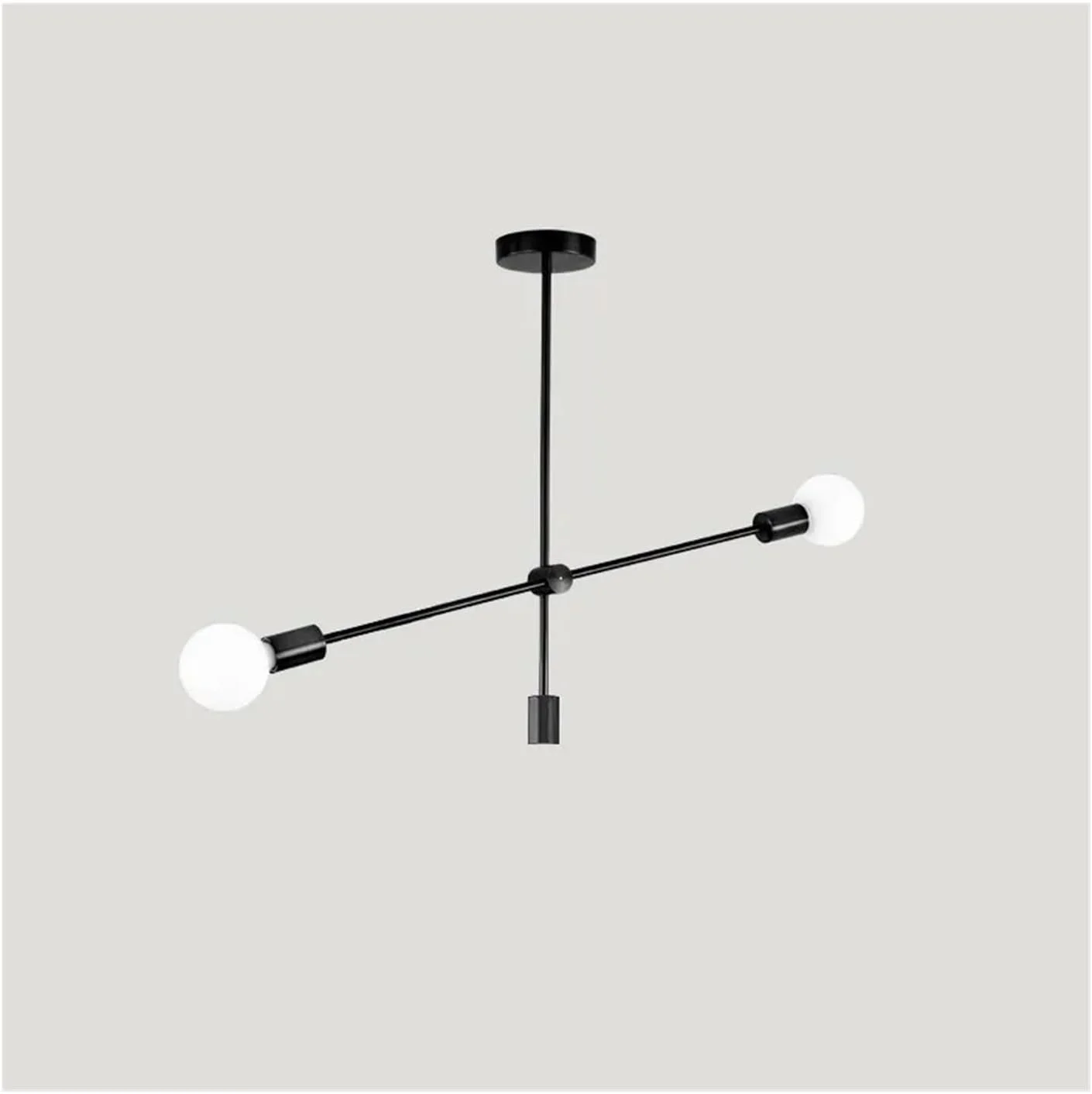 لوستر مدرن اسکاندیناویایی میله بلند دکوراتیو E27 - مناسب اتاق خواب، اتاق غذاخوری، اتاق نشیمن، لامپ لوبیای سحرآمیز، برای اتاق نشیمن، نور سه رنگ - مشکی - 2 لوستر مدرن اسکاندیناویایی میله بلند دکوراتیو E27 - مناسب اتاق خواب، اتاق غذاخوری، اتاق نشیمن، لامپ لوبیای سحرآمیز، برای اتاق نشیمن، نور سه رنگ - مشکی - 2