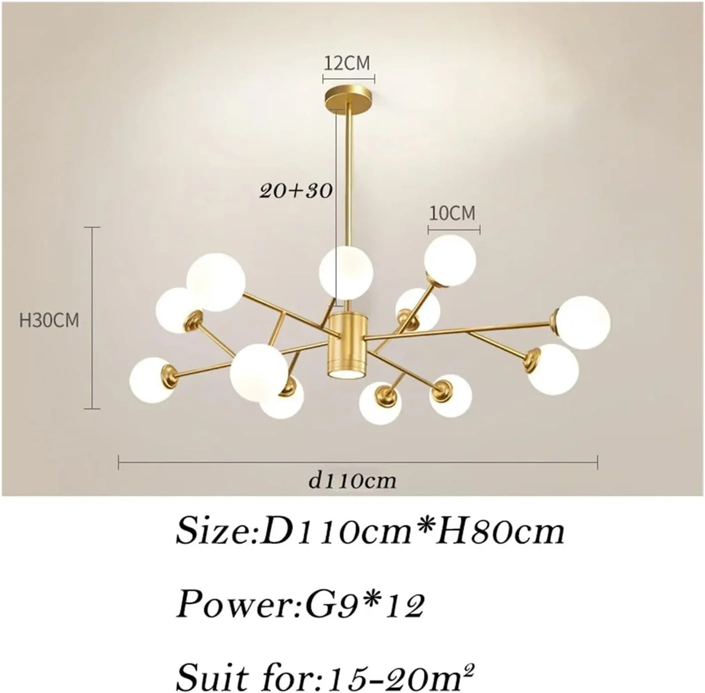 لوستر ال ای دی G9 اسکاندیناویایی مناسب اتاق نشیمن، اتاق غذاخوری، ورودی، اتاق خواب، لوستر مدرن فلزی تزئینی، دکور مدرن، طلایی - 12 شاخه طلایی لوستر ال ای دی G9 اسکاندیناویایی مناسب اتاق نشیمن، اتاق غذاخوری، ورودی، اتاق خواب، لوستر مدرن فلزی تزئینی، دکور مدرن، طلایی - 12 شاخه طلایی