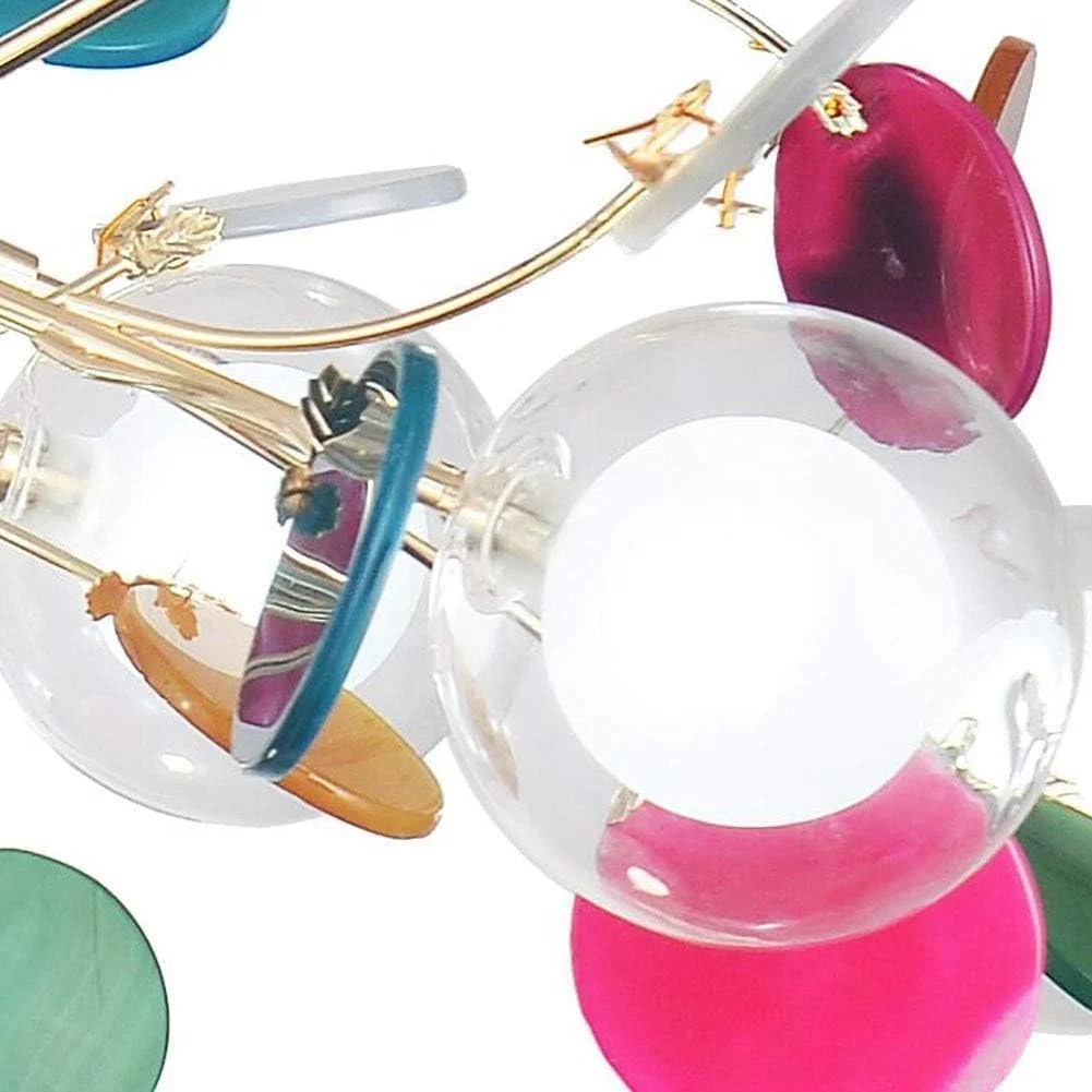 لوستر روستیک مدرن برنجی مدل اسپوتنیک، لوستر لوستر روستیک مدرن برنجی مدل اسپوتنیک، لوستر