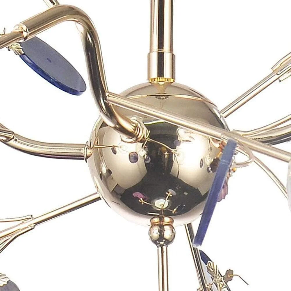 لوستر روستیک مدرن برنجی مدل اسپوتنیک، لوستر لوستر روستیک مدرن برنجی مدل اسپوتنیک، لوستر