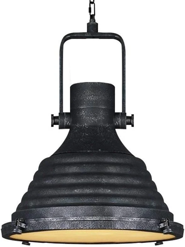 چراغ آویز سقفی ساده و قدیمی از جنس آهن فرفورژه، لوستر تزئینی رستوران، چراغ آویز خلاقانه برای کافه و بار، چراغ سقفی E27