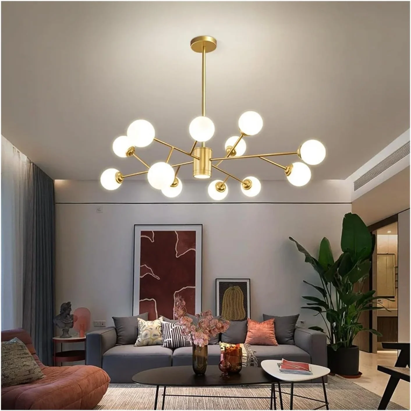 لوستر ال ای دی G9 اسکاندیناویایی مناسب اتاق نشیمن، اتاق غذاخوری، ورودی، اتاق خواب، لوستر مدرن فلزی تزئینی، دکوراسیون مدرن، طلایی - 15 شاخه طلایی لوستر ال ای دی G9 اسکاندیناویایی مناسب اتاق نشیمن، اتاق غذاخوری، ورودی، اتاق خواب، لوستر مدرن فلزی تزئینی، دکوراسیون مدرن، طلایی - 15 شاخه طلایی