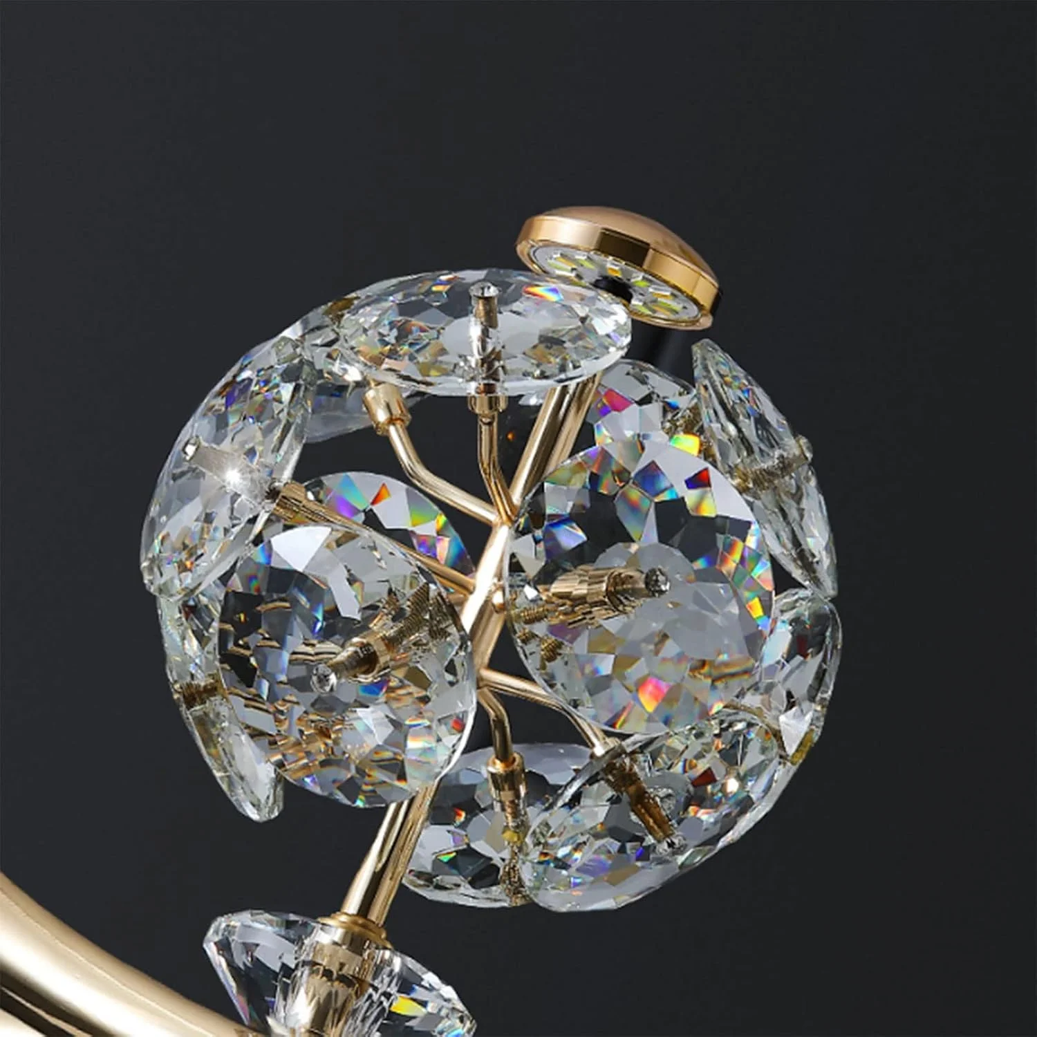 لوستر کریستالی قلب شکل رمانتیک نوردیک، چراغ آویز کریستالی لوکس مدرن، چراغ های آویز سقفی کریستالی ساده و گرم