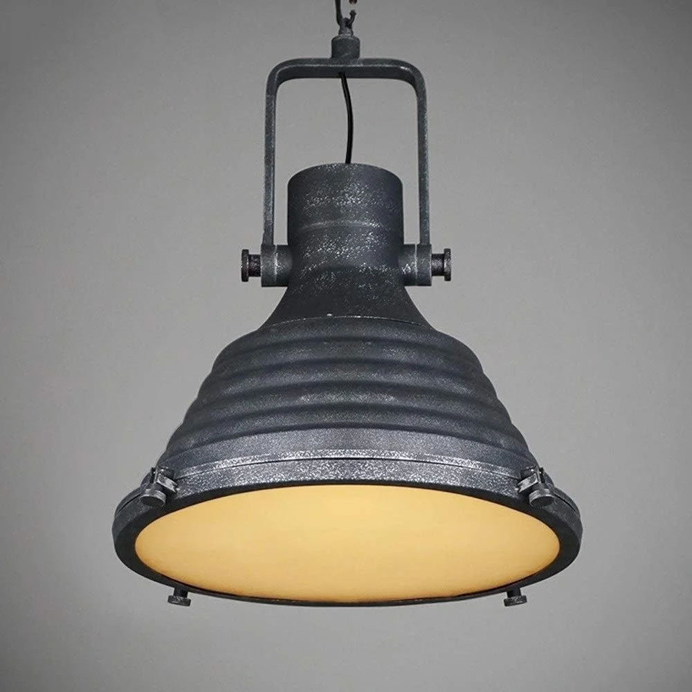 چراغ آویز سقفی ساده و قدیمی از جنس آهن فرفورژه، لوستر تزئینی رستوران، چراغ آویز خلاقانه برای کافه و بار، چراغ سقفی E27