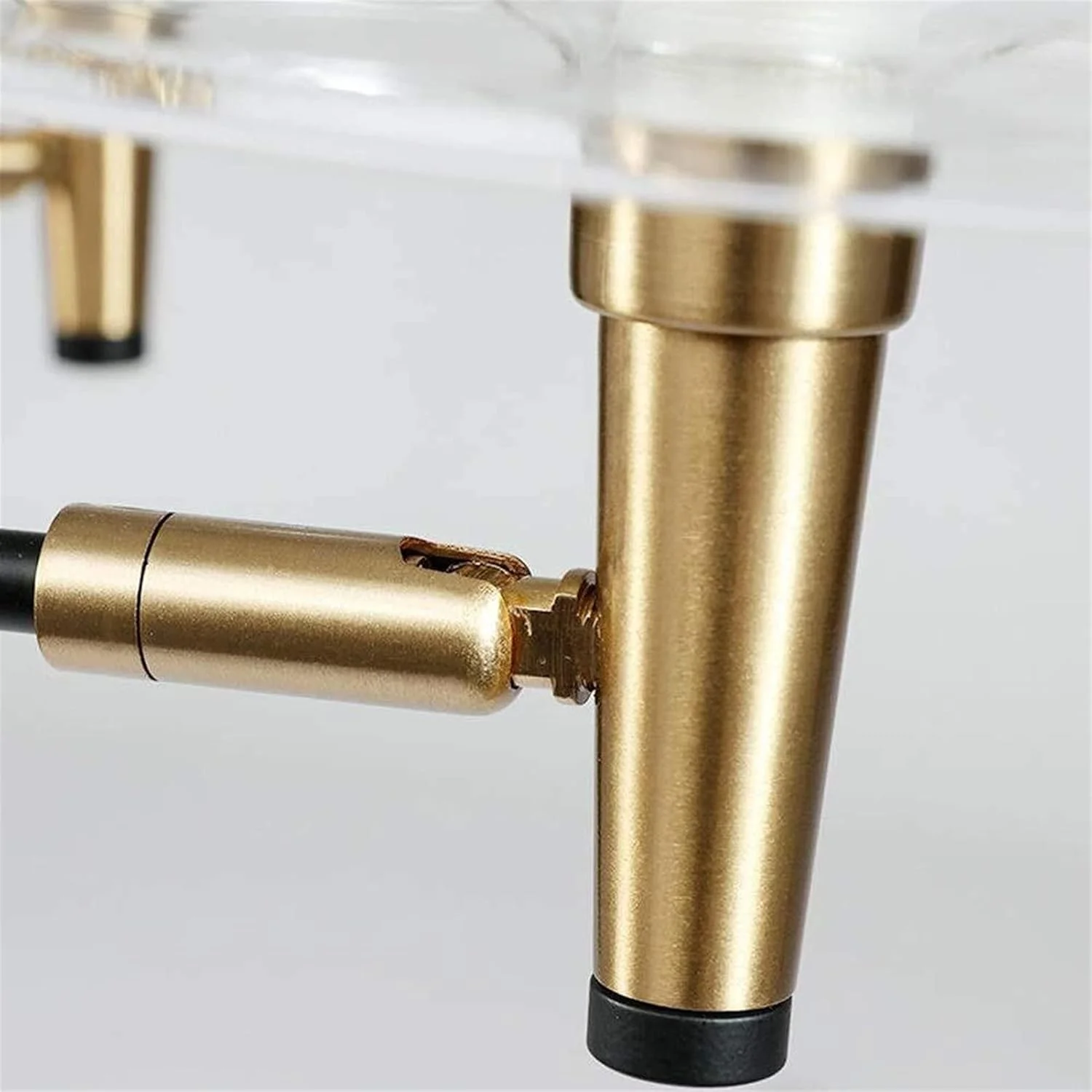 چراغ آویز مدرن مینیمالیستی خلاقانه با جنس آهن فرفورژه و شیشه به شکل عروس دریایی، مناسب اتاق نشیمن و ناهارخوری، دارای نور گرم و اندازه 98cm * 70cm، زیبا