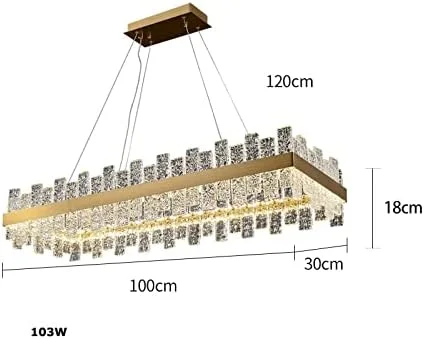 لوستر ال ای دی مدرن استیل مستقیم آویز روشنایی لوستر لامپن مناسب برای اتاق ناهارخوری، دکور مدرن، نقره ای - بیضی 100 سانتی متر