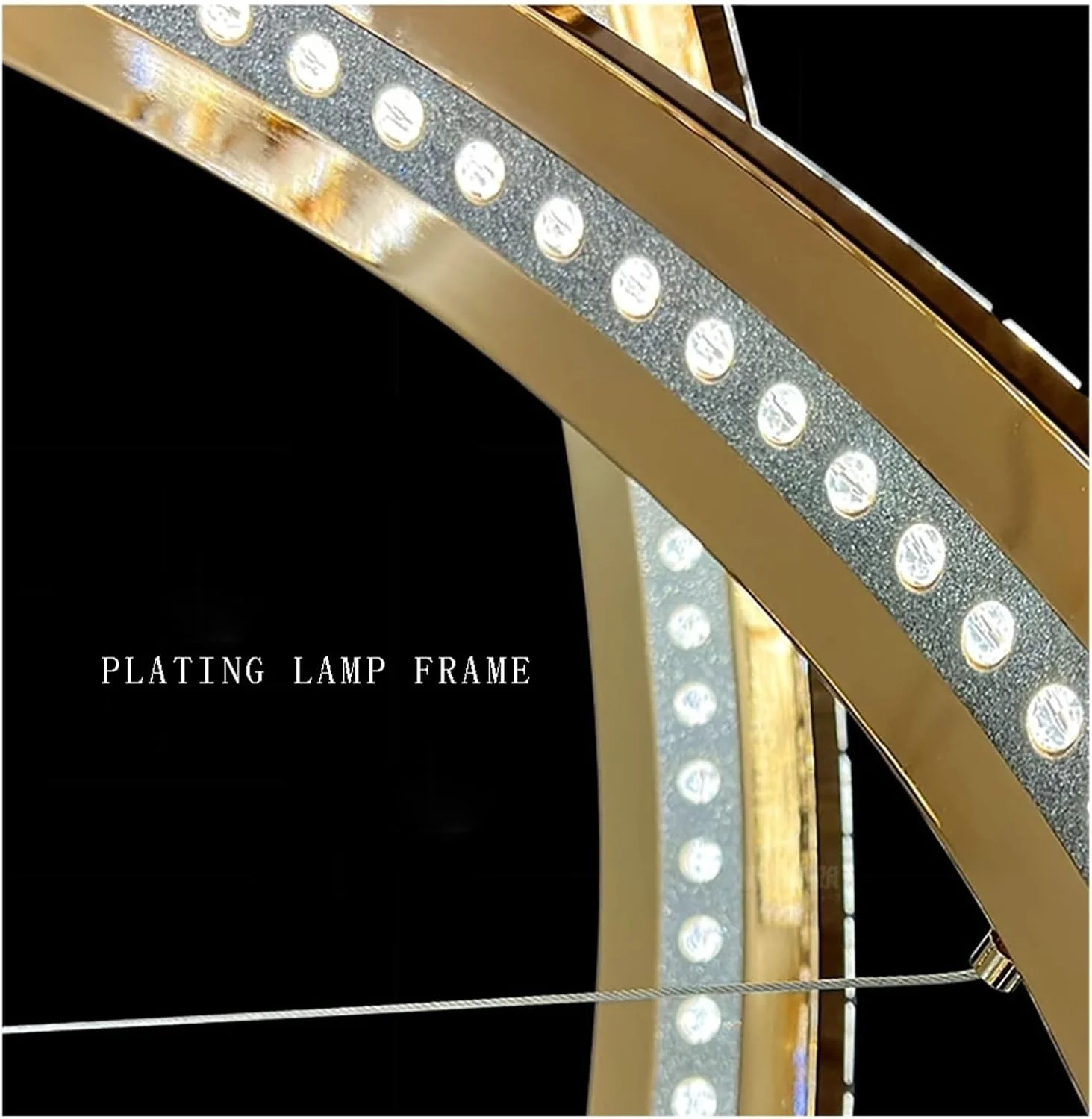 لوستر آویز گرد پُست مدرن، لوکس، طلایی مناسب برای دکوراسیون اتاق نشیمن، نورپردازی مدرن، قابلیت تنظیم نور - 60+80 سانتی متر لوستر آویز گرد پُست مدرن، لوکس، طلایی مناسب برای دکوراسیون اتاق نشیمن، نورپردازی مدرن، قابلیت تنظیم نور - 60+80 سانتی متر