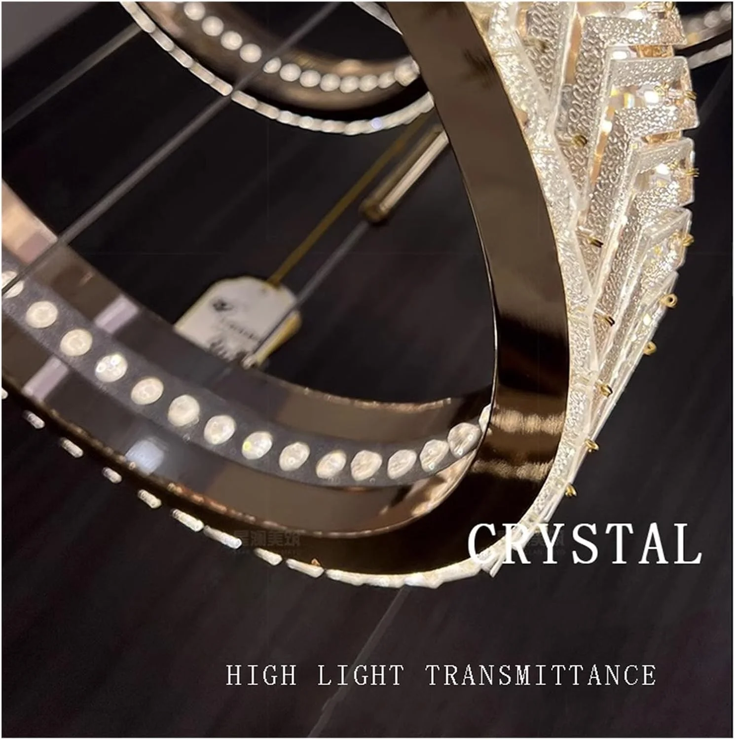 لوستر آویز گرد پُست مدرن، لوکس، طلایی رنگ برای دکوراسیون سقف اتاق نشیمن، نور مدرن، نور طبیعی - 60+80 سانتی متر لوستر آویز گرد پُست مدرن، لوکس، طلایی رنگ برای دکوراسیون سقف اتاق نشیمن، نور مدرن، نور طبیعی - 60+80 سانتی متر