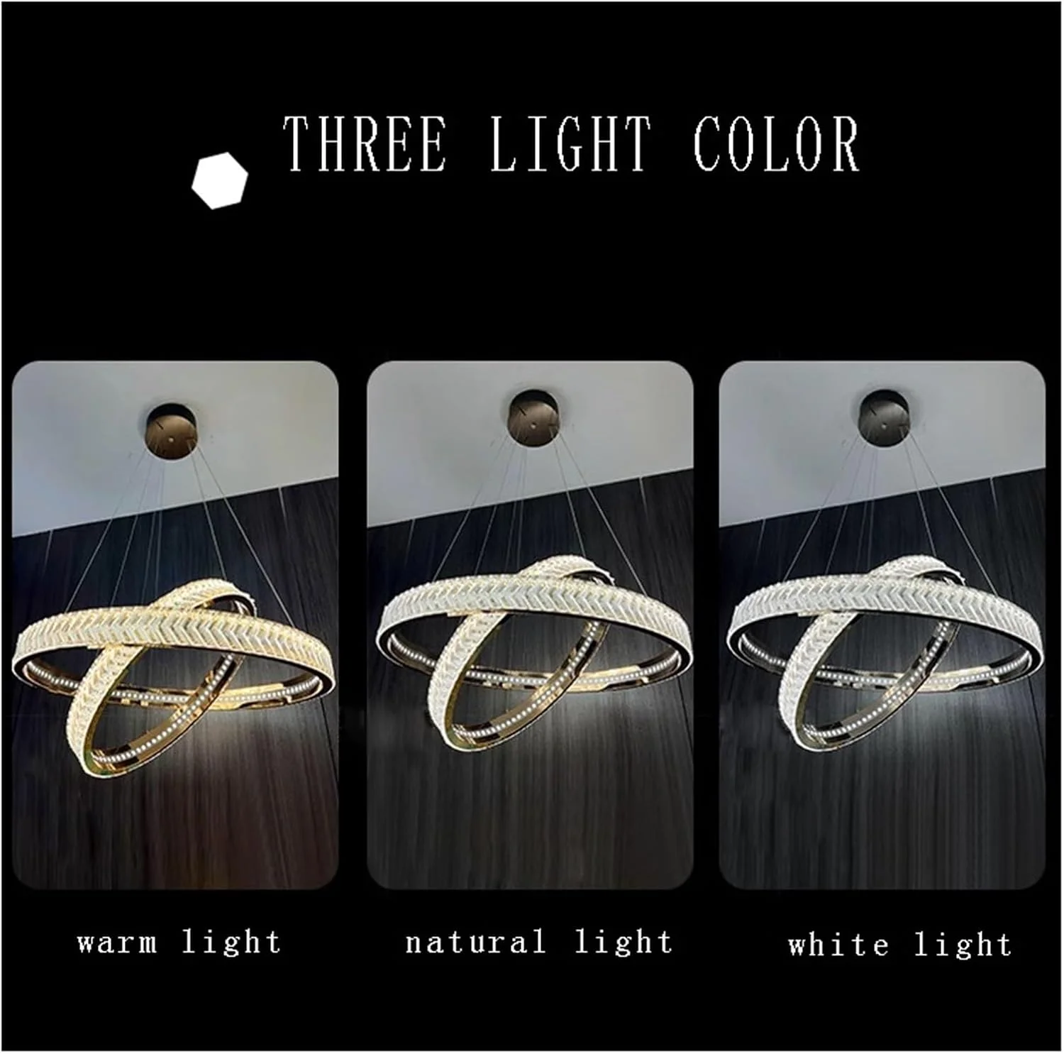 لوستر آویز گرد پسا مدرن، لوکس، طلایی رنگ برای دکوراسیون اتاق نشیمن، نور مدرن، نور سفید - 60+80 سانتی متر لوستر آویز گرد پسا مدرن، لوکس، طلایی رنگ برای دکوراسیون اتاق نشیمن، نور مدرن، نور سفید - 60+80 سانتی متر