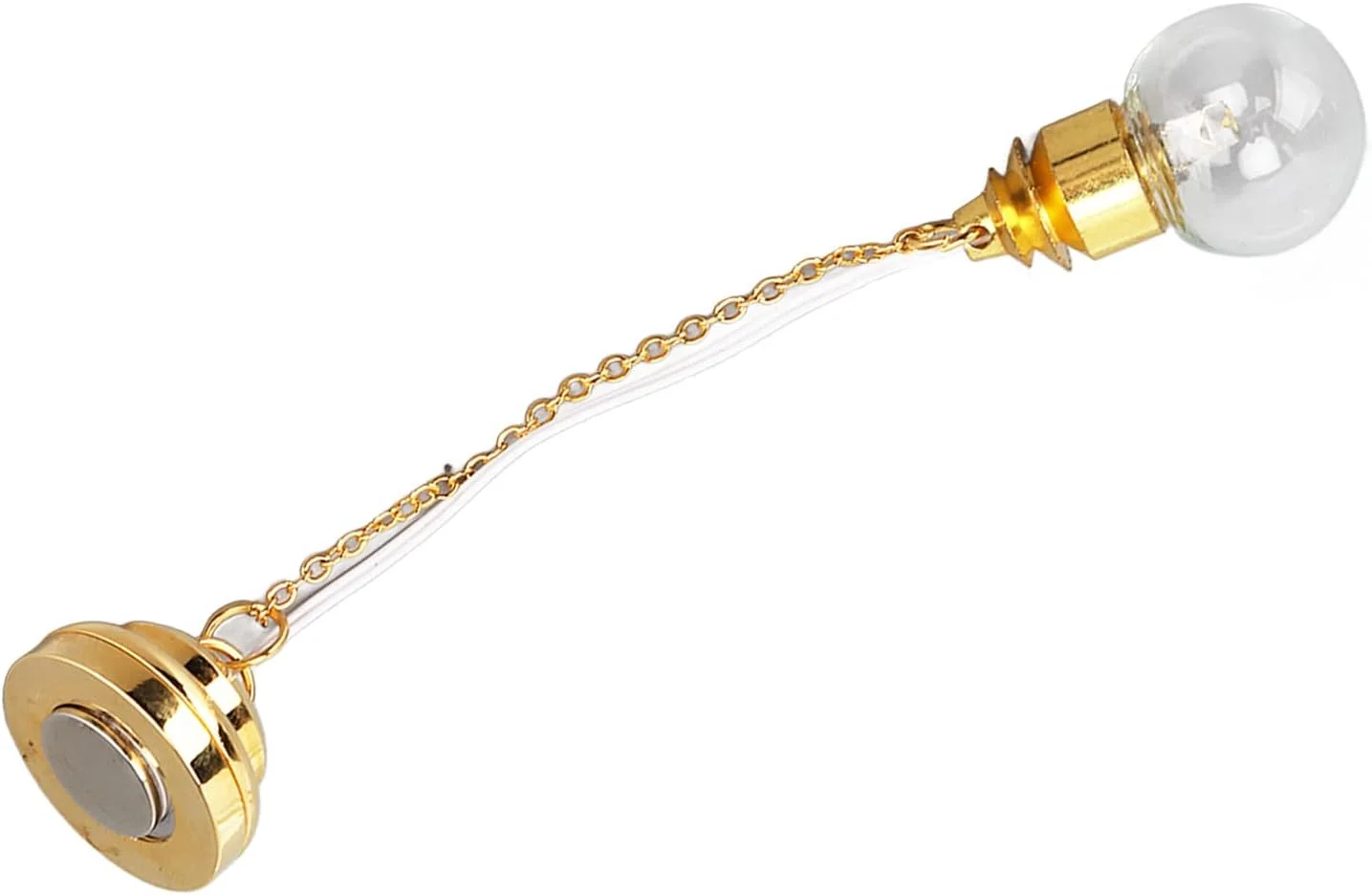 چراغ سقفی خانه عروسکی POENVFPO 1/12، چراغ LED مینیاتوری لوستر شیشه ای کوچک با باتری برای خانه عروسکی 1/12