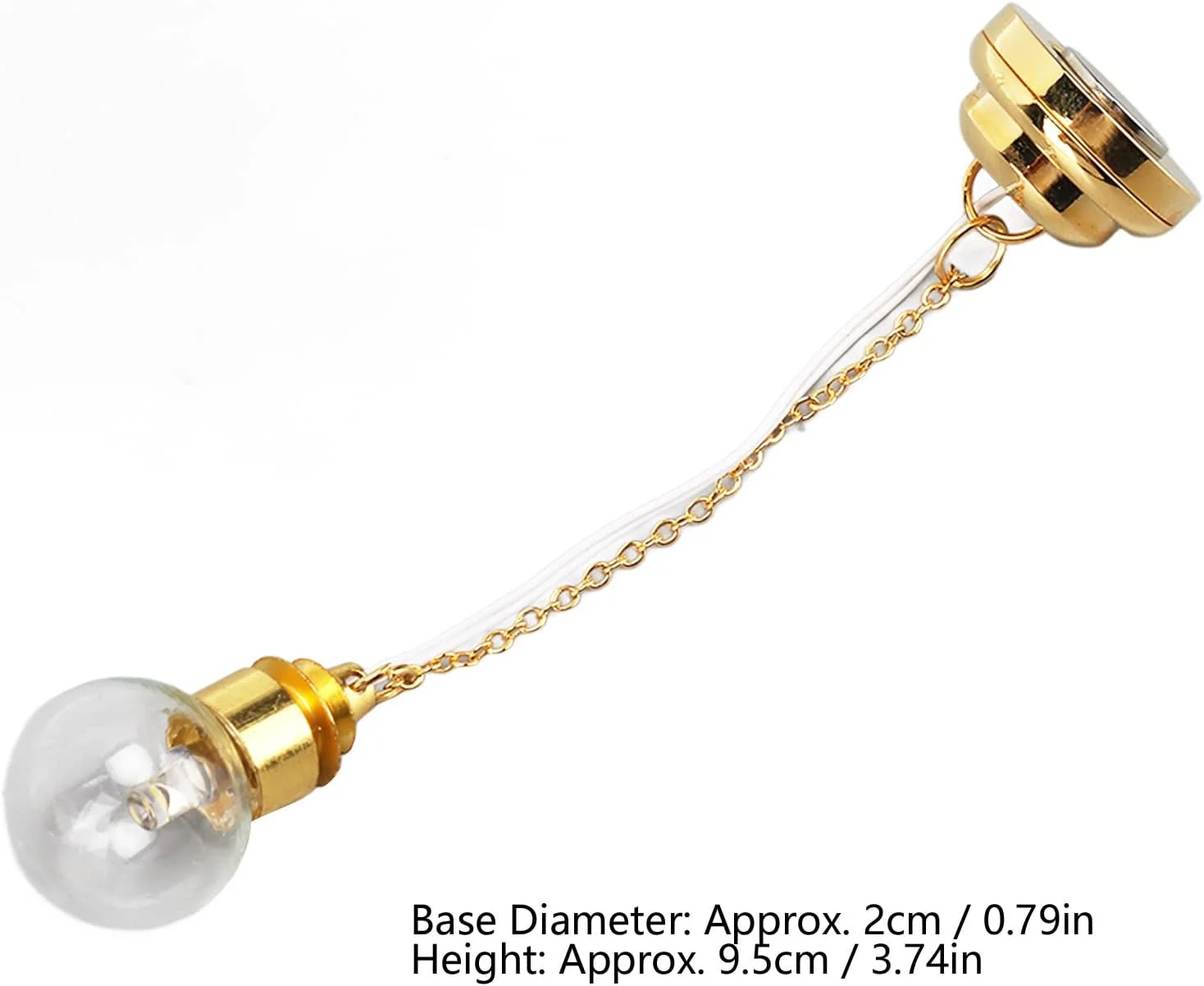 چراغ سقفی خانه عروسکی POENVFPO 1/12، چراغ LED مینیاتوری لوستر شیشه ای کوچک با باتری برای خانه عروسکی 1/12