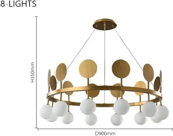 Led Postmodern Chandelier Lighting Compatible With Living Room Minimalist Pendant Lamp Gold Iron Ceiling Light Fixture White Glass Ball Hanging Chandelier Light Fixtures,Mo,One Color-12lights Led Postmodern Chandelier Lighting Compatible With Living Room Minimalist Pendant Lamp Gold Iron Ceiling Light Fixture White Glass Ball Hanging Chandelier Light Fixtures,Mo,One Color-12lights