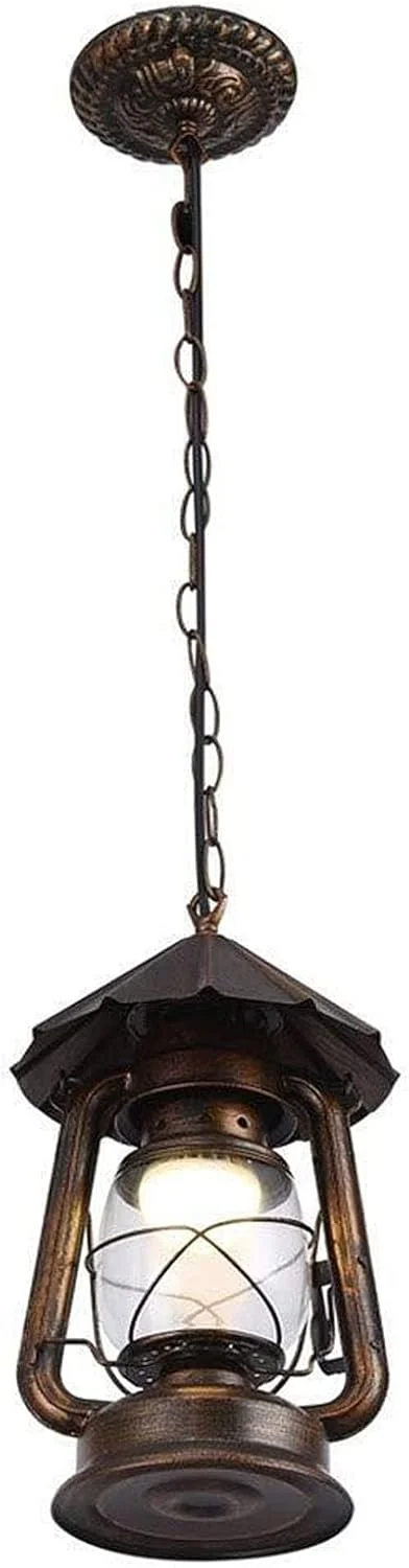 آباژور شخصیتی رترو، شمعدان نفتی آهنی، چراغ راهرو، چراغ اتاق نشیمن، چراغ سقفی میز غذاخوری، انتقال نور خوب، زیبا