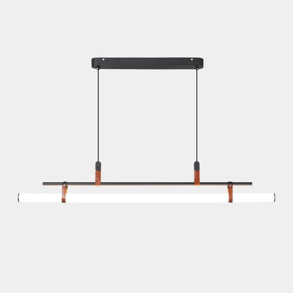 چراغ آویز خطی لوکس و مدرن LED با قابلیت تنظیم نور، مناسب برای میز ناهارخوری و دکوراسیون مدرن منزل، تک رنگ - 80 سانتی متر