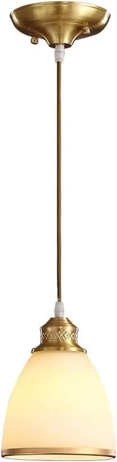 لوستر تک شعله ال ای دی مسی با آویز شیشه ای لوستر تک شعله ال ای دی مسی با آویز شیشه ای