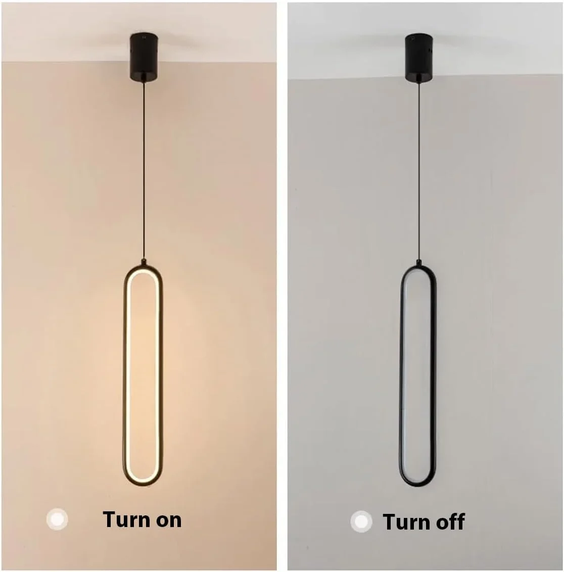 LEDPTS.jP (نور گرم) لوستر کنار تختی، لوکس، مدرن، ساده، اتاق خواب، مینیمالیستی، خط بلند، خلاقانه، پس زمینه اتاق نشیمن، چراغ آویز، DD001