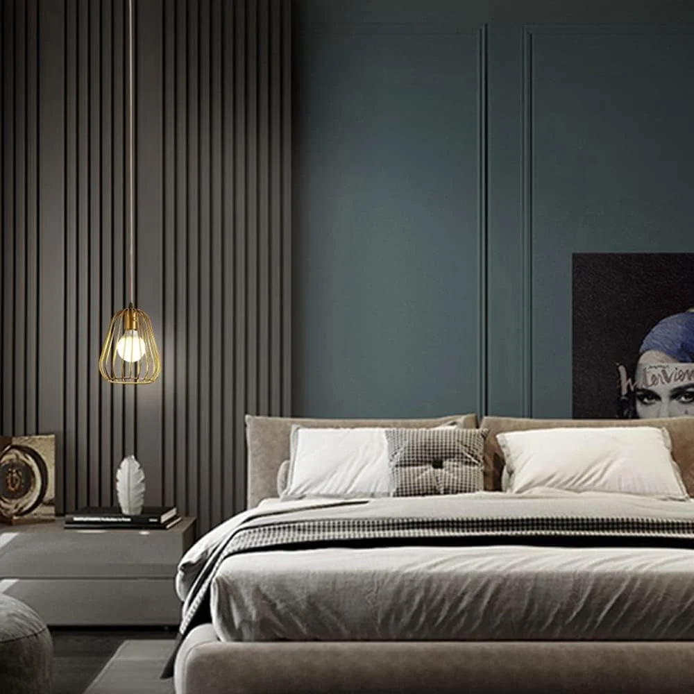 چراغ آویز مسی طلایی | لوستر سقفی سازگار با راهرو کنار تخت | چراغ جزیره آشپزخانه لوستر اتاق غذاخوری، لوستر