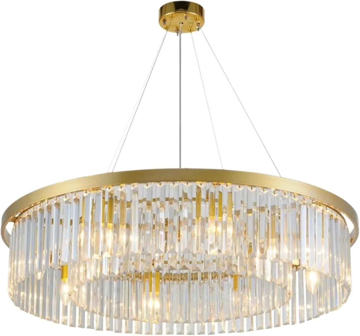 چراغ آویز KRSIAXG، لوستر لامپ کریستالی شیشه ای برای دکوراسیون اتاق نشیمن، اتاق غذاخوری، اتاق خواب طراح، چراغ های آویز ساده و مدرن