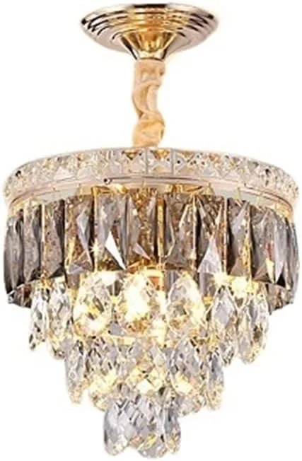 چراغ آویز KRSIAXG، چراغ اتاق نشیمن، چراغ اتاق غذاخوری، لوستر کریستالی مربعی ویلایی مدرن و ساده