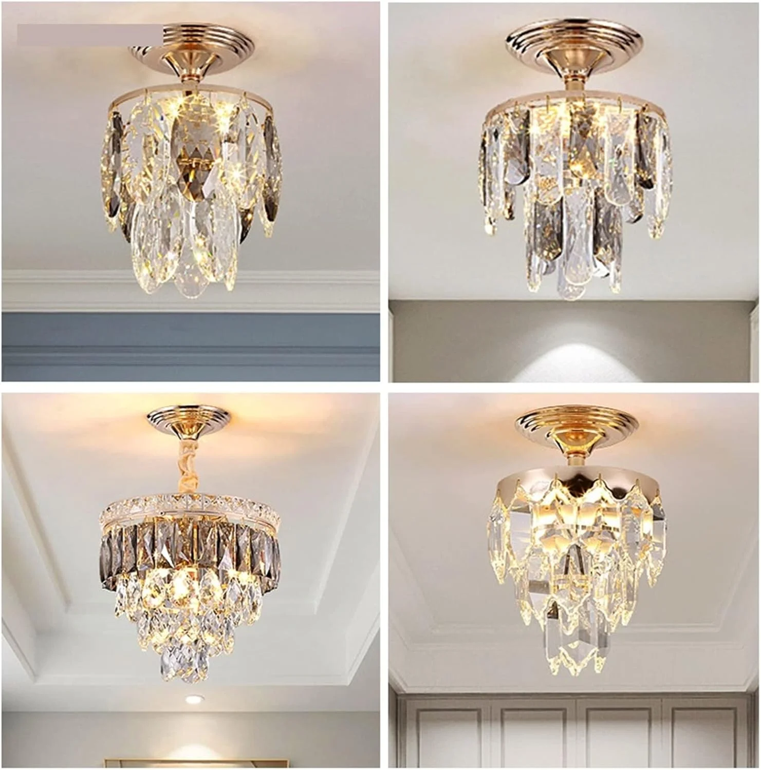 چراغ آویز KRSIAXG، چراغ اتاق نشیمن، چراغ اتاق غذاخوری، لوستر کریستالی مربعی ویلایی مدرن و ساده چراغ آویز KRSIAXG، چراغ اتاق نشیمن، چراغ اتاق غذاخوری، لوستر کریستالی مربعی ویلایی مدرن و ساده