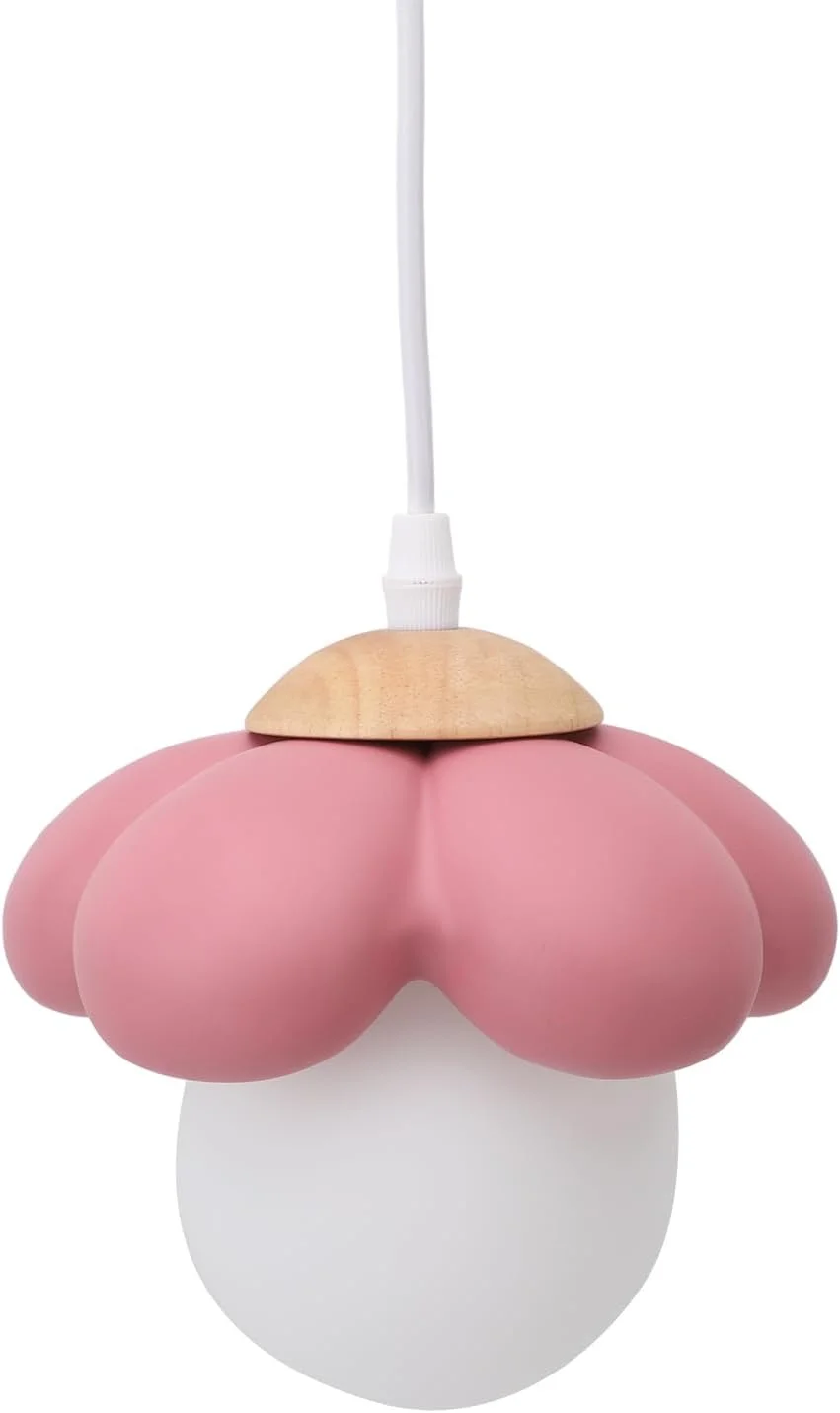 چراغ آویز کیکومی، طرح گل کرم رنگ، چراغ آویز سقفی G9 مناسب برای جزیره آشپزخانه، اتاق ناهارخوری، اتاق خواب، اتاق نشیمن