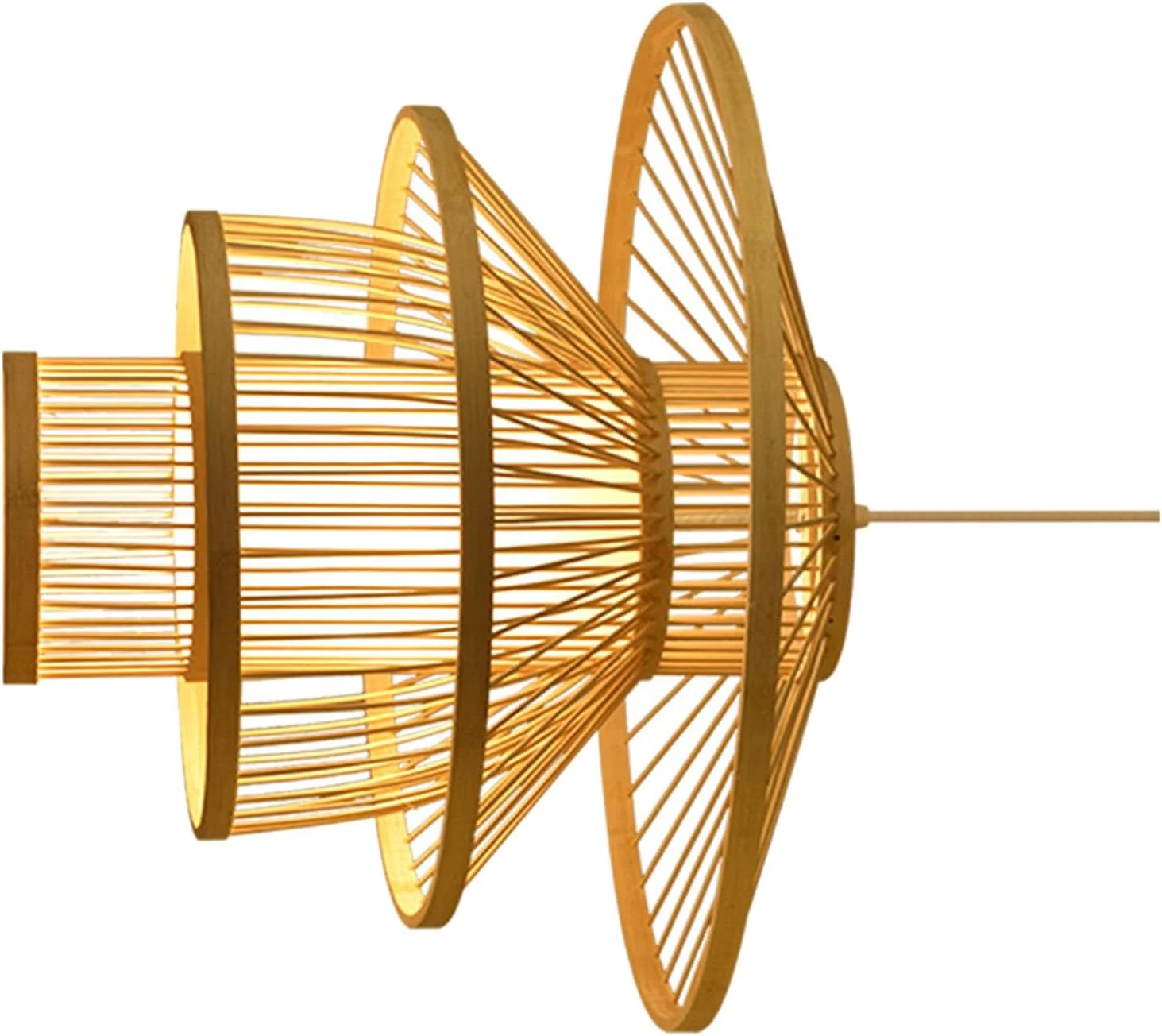 چراغ آویز بافت کیکومی، شمعدان تاج پوست گوسفند، فانوس، چراغ آویز برای خانه، هتل، رستوران، 111–240 ولت