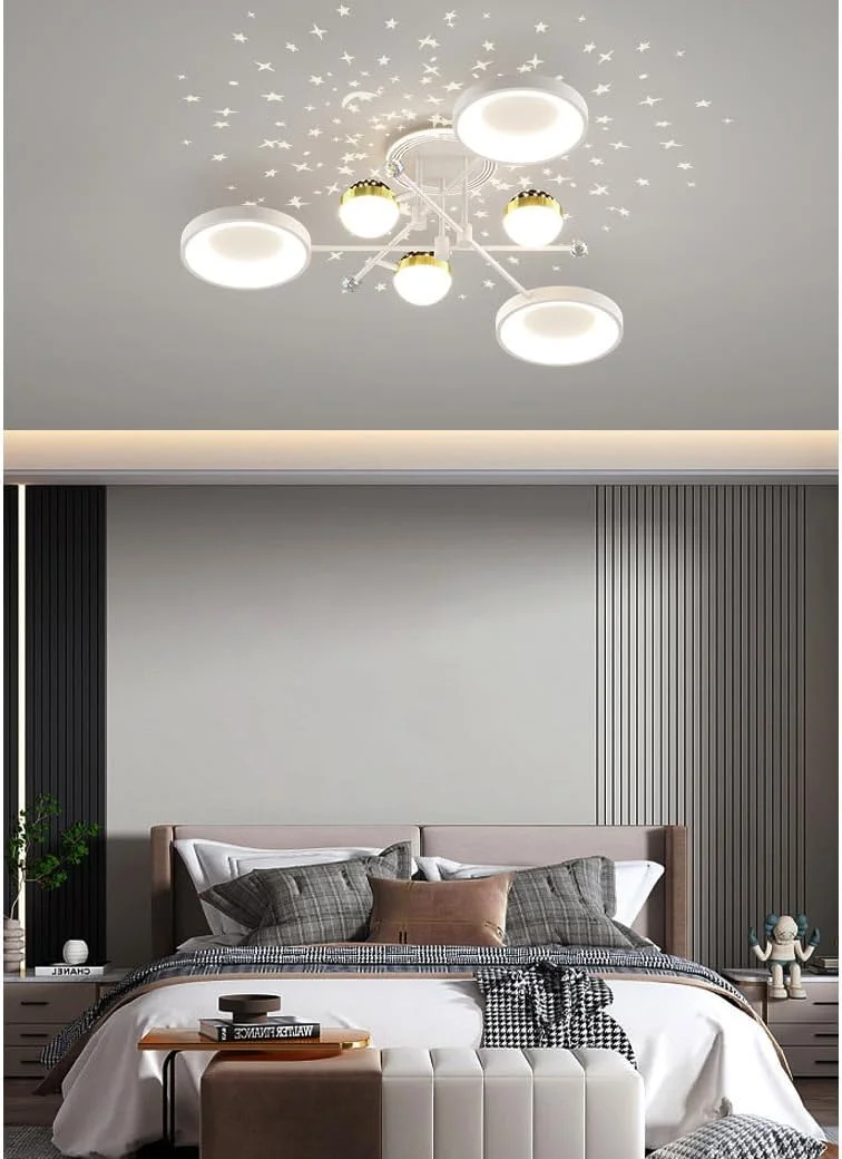 چراغ آویز به سبک تیفانی، چراغ سقفی آویز شیشه ای رنگی، چراغ های آویز تکی مدرن برنجی برای روشنایی رستوران، راهرو، جزیره آشپزخانه، مدل A، سفید - 100 سانتی متر