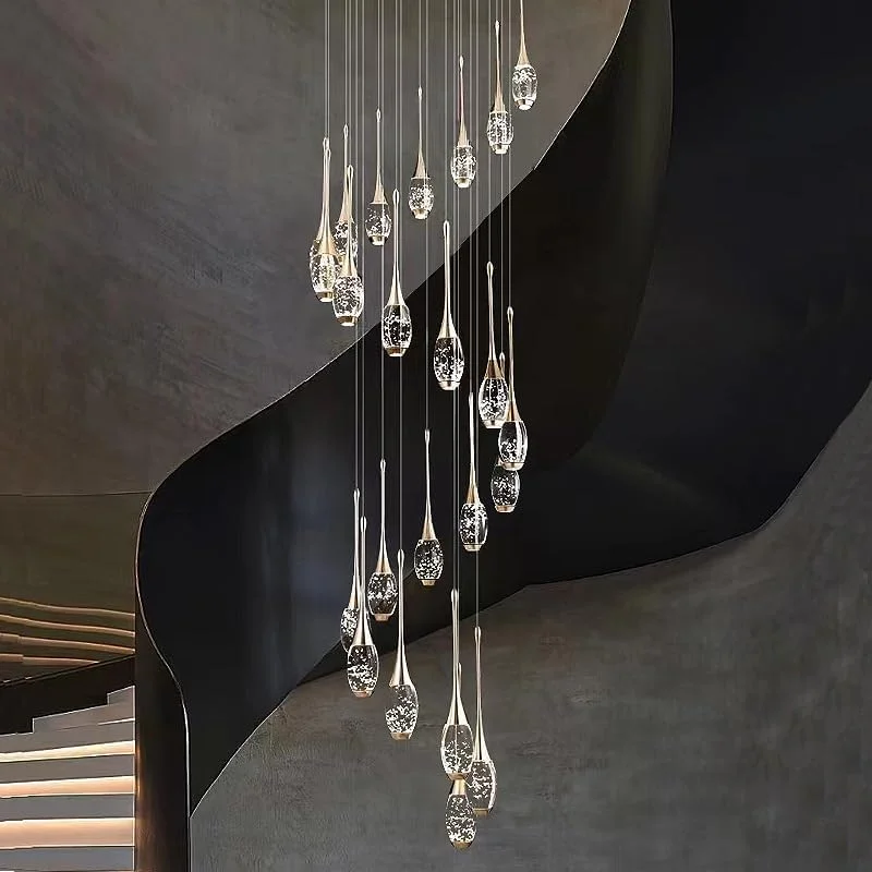 آینده | مدرن | کریستال | ال ای دی | لوستر | ارتفاع 3 متری | فریم 60 سانتی متری | 18 چراغ | مینیمالیستی | چراغ آویز برای اتاق نشیمن | راه پله | سقف بلند آینده | مدرن | کریستال | ال ای دی | لوستر | ارتفاع 3 متری | فریم 60 سانتی متری | 18 چراغ | مینیمالیستی | چراغ آویز برای اتاق نشیمن | راه پله | سقف بلند