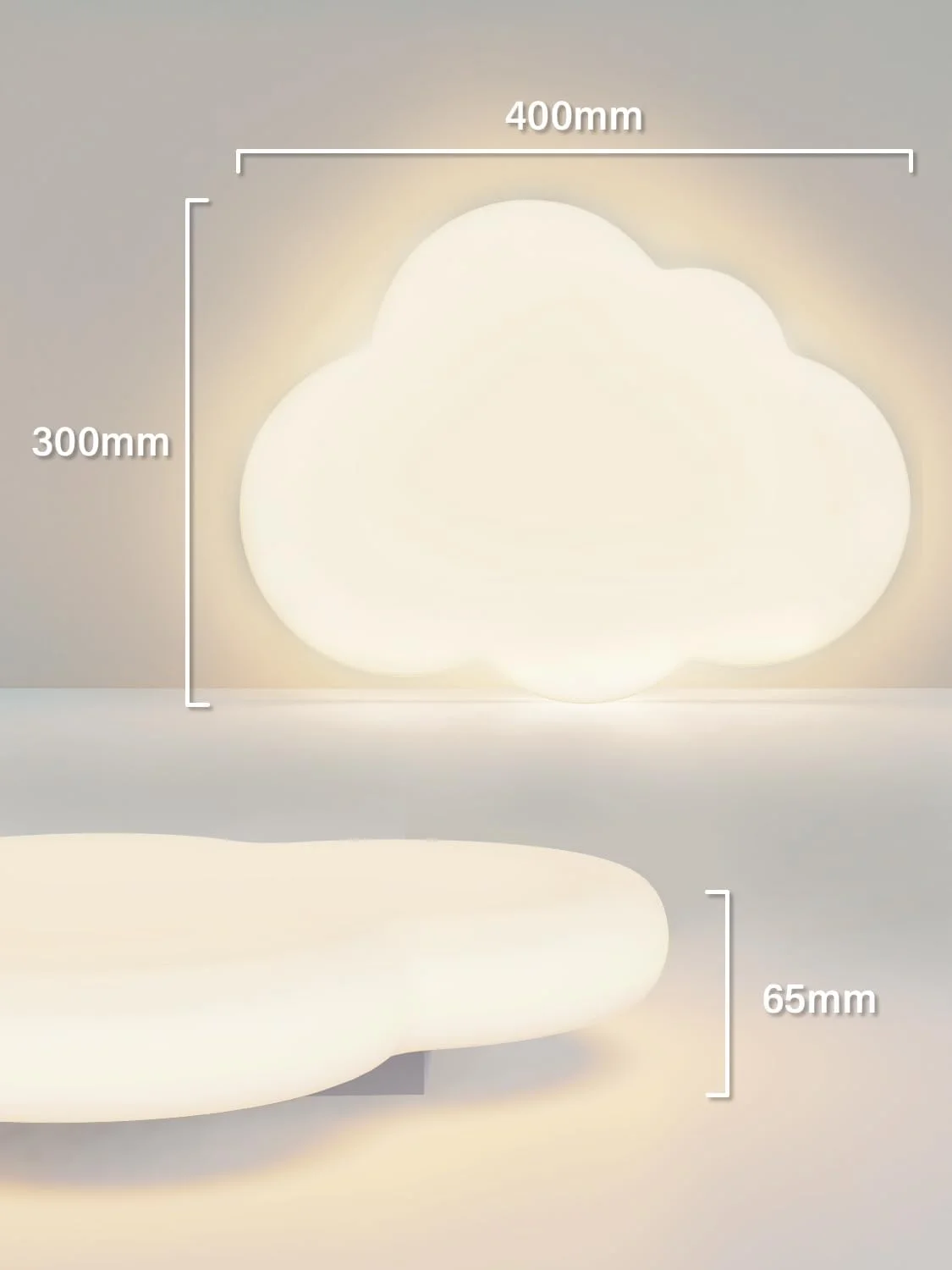 چراغ سقفی اتاق کودک FANLG، چراغ سقفی اتاق خواب کودک 40 سانتی متری طرح ابر، لوستر دیمردار با کنترل از راه دور، چراغ سقفی اتاق خواب کودک با عناصر چوبی شیک