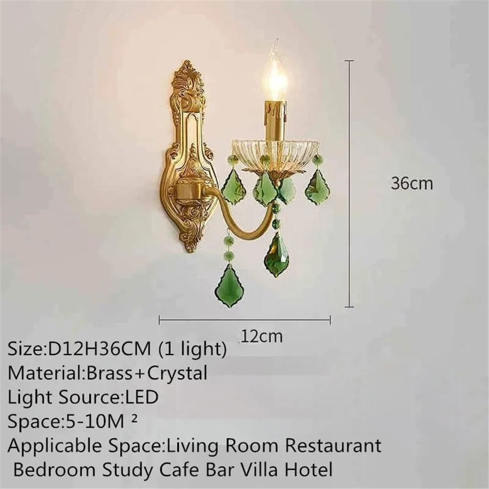 لوستر کریستالی برنجی لوکس اروپایی، طراحی خلاقانه فرانسوی مناسب اتاق نشیمن، رستوران، اتاق خواب، ویلا، هتل و کافه (تک شعله) لوستر کریستالی برنجی لوکس اروپایی، طراحی خلاقانه فرانسوی مناسب اتاق نشیمن، رستوران، اتاق خواب، ویلا، هتل و کافه (تک شعله)