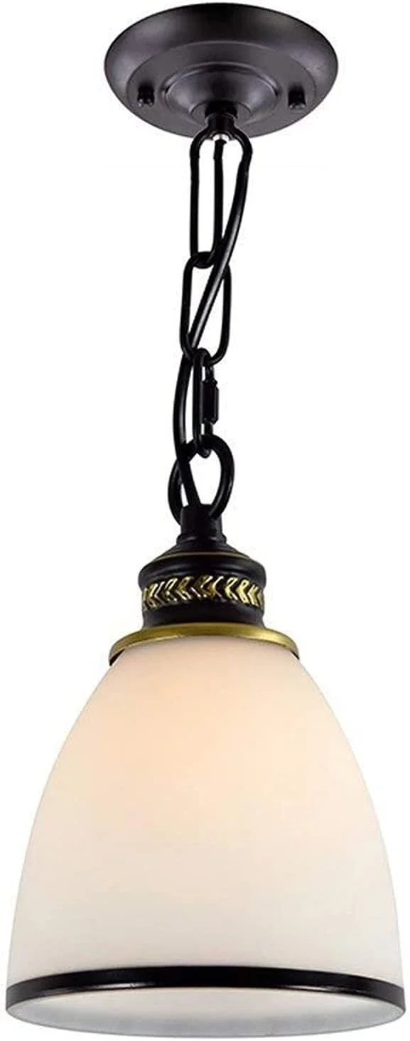 لوسترهای آهنی اروپایی، روشنایی شیشه ای LED خلاقانه و قدیمی، لوسترهای تزئینی، چراغ های سقفی، چراغ آویز ساده برای اتاق خواب، کافه، میز ناهار خوری