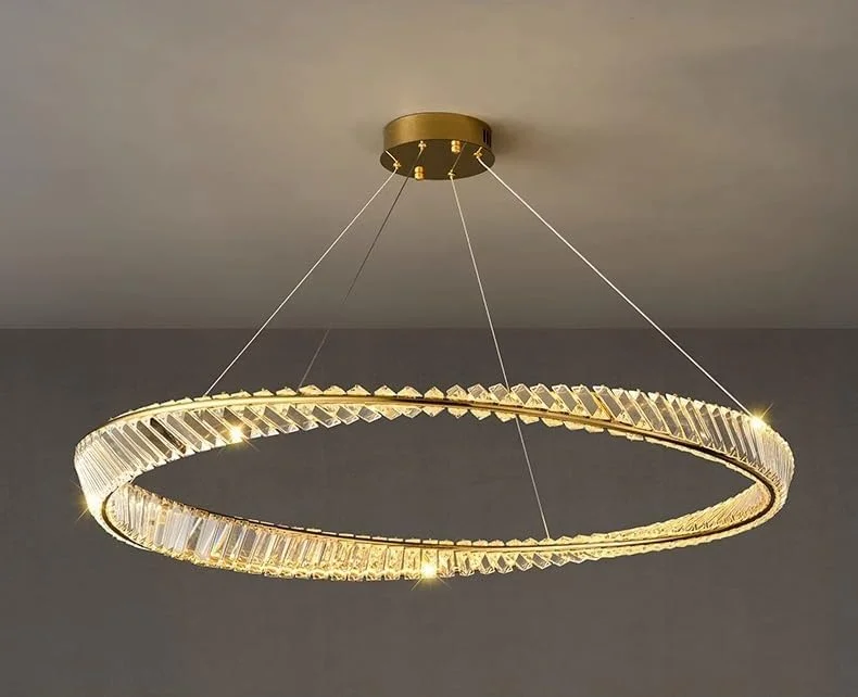 لوستر کریستالی شیک و چشم نواز به سبک ایتالیایی، مناسب برای ویلا، اتاق خواب، اتاق نشیمن و اتاق غذاخوری، سفید - تک لایه 40 سانتی متر