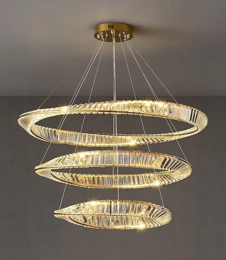 لوستر کریستالی به سبک ایتالیایی، شیک و چشم نواز، مناسب برای ویلا، اتاق خواب، اتاق نشیمن و اتاق غذاخوری، سفید - سه لایه 80 + 60 + 40 سانتی متر لوستر کریستالی به سبک ایتالیایی، شیک و چشم نواز، مناسب برای ویلا، اتاق خواب، اتاق نشیمن و اتاق غذاخوری، سفید - سه لایه 80 + 60 + 40 سانتی متر