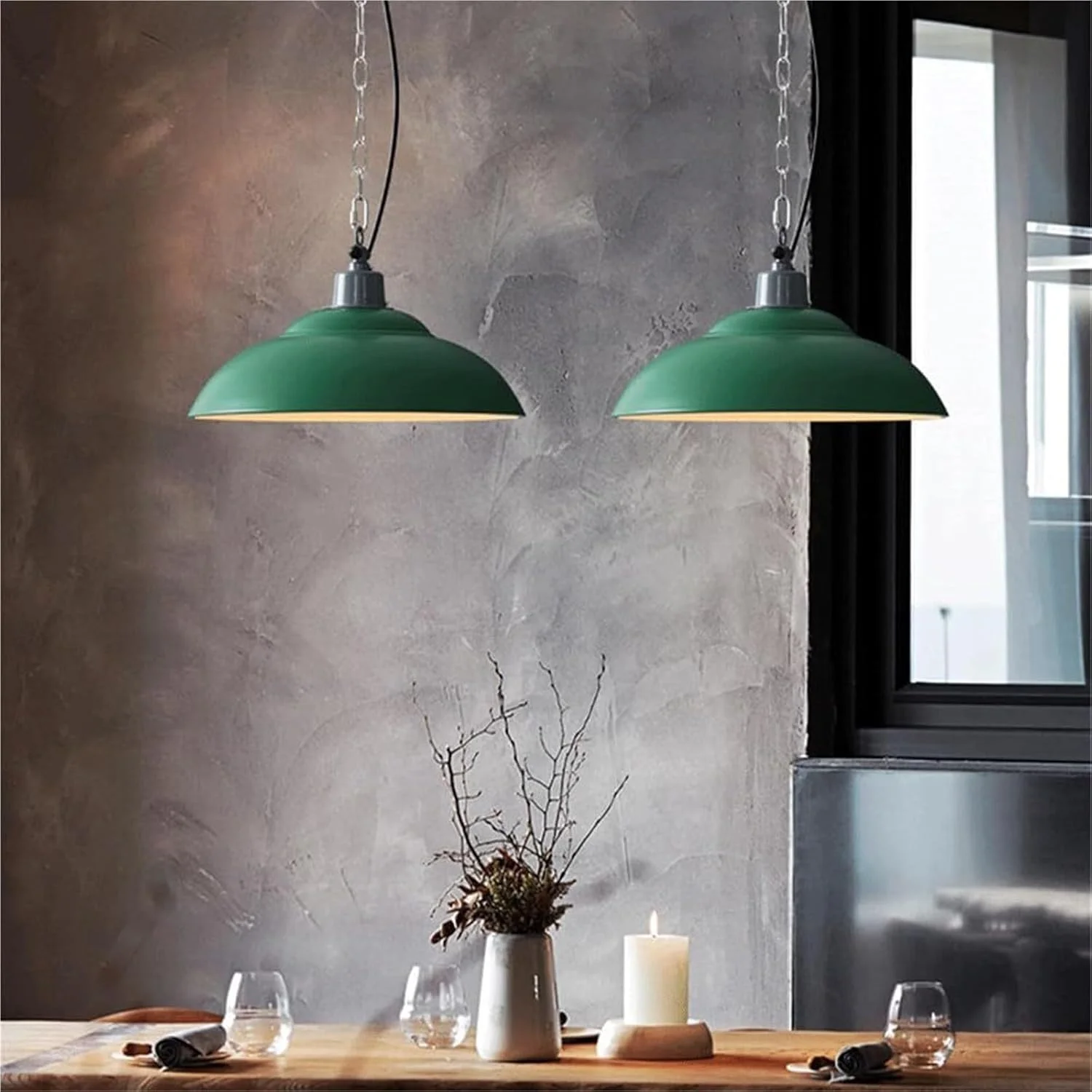 چراغ سقفی روکار صنعتی رترو - چراغ آویز فلزی طرح قابلمه ای برای بار، رستوران و کافی شاپ