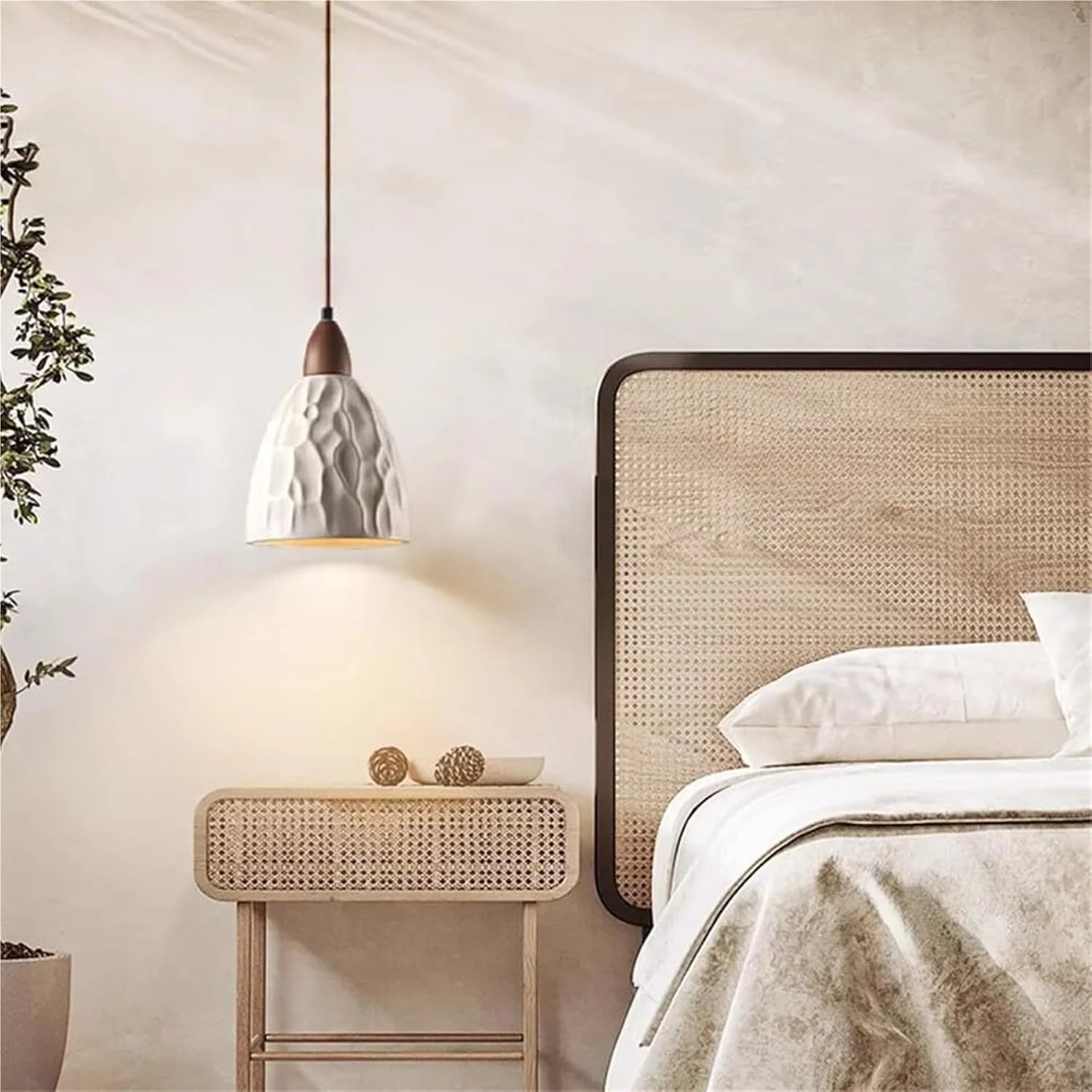 چراغ آویز بتنی صنعتی با تزیینات چوبی - چراغ آویز برای جزیره آشپزخانه و مناطق غذاخوری