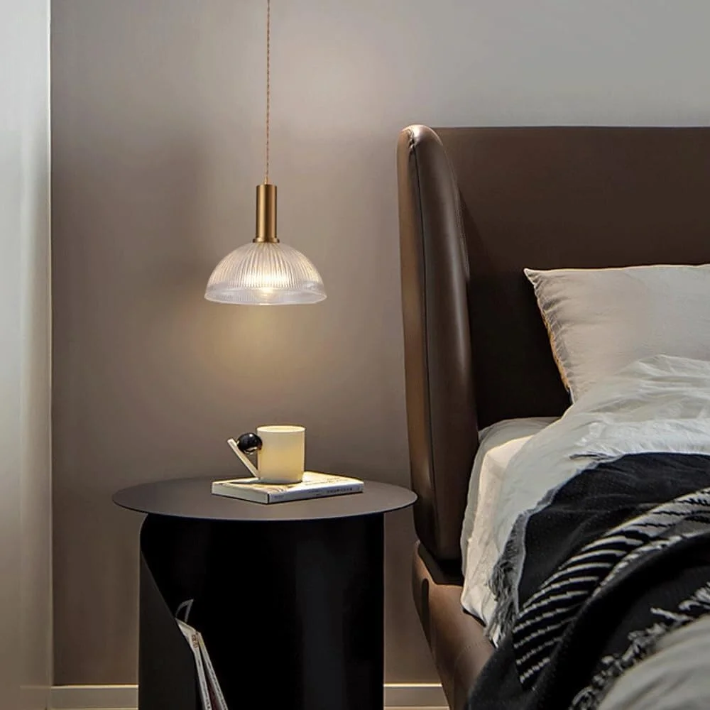 لوستر سقفی پیچی E27 آمریکایی وینتیج - چراغ آویز هنری آهنی و شیشه ای رترو برای دکوراسیون اتاق خواب، اتاق غذاخوری، بالکن