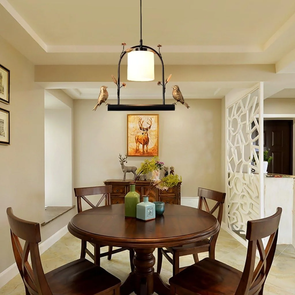 لوستر پرنده، تک سر، لامپ ساده، مناسب اتاق خواب، ایوان، بالکن، رستوران، 32 * 36 سانتی متر لوستر پرنده، تک سر، لامپ ساده، مناسب اتاق خواب، ایوان، بالکن، رستوران، 32 * 36 سانتی متر