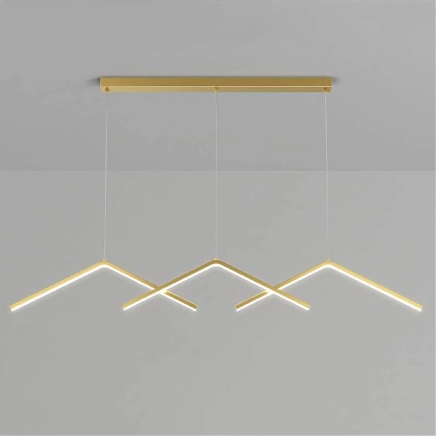 چراغ آویز خطی دیمر پذیر موج بلند مدرن طلایی، لوستر مینیمالیستی، چراغ آویز بار برای اتاق ناهارخوری، جزیره آشپزخانه، قسمت صبحانه خوری چراغ آویز خطی دیمر پذیر موج بلند مدرن طلایی، لوستر مینیمالیستی، چراغ آویز بار برای اتاق ناهارخوری، جزیره آشپزخانه، قسمت صبحانه خوری