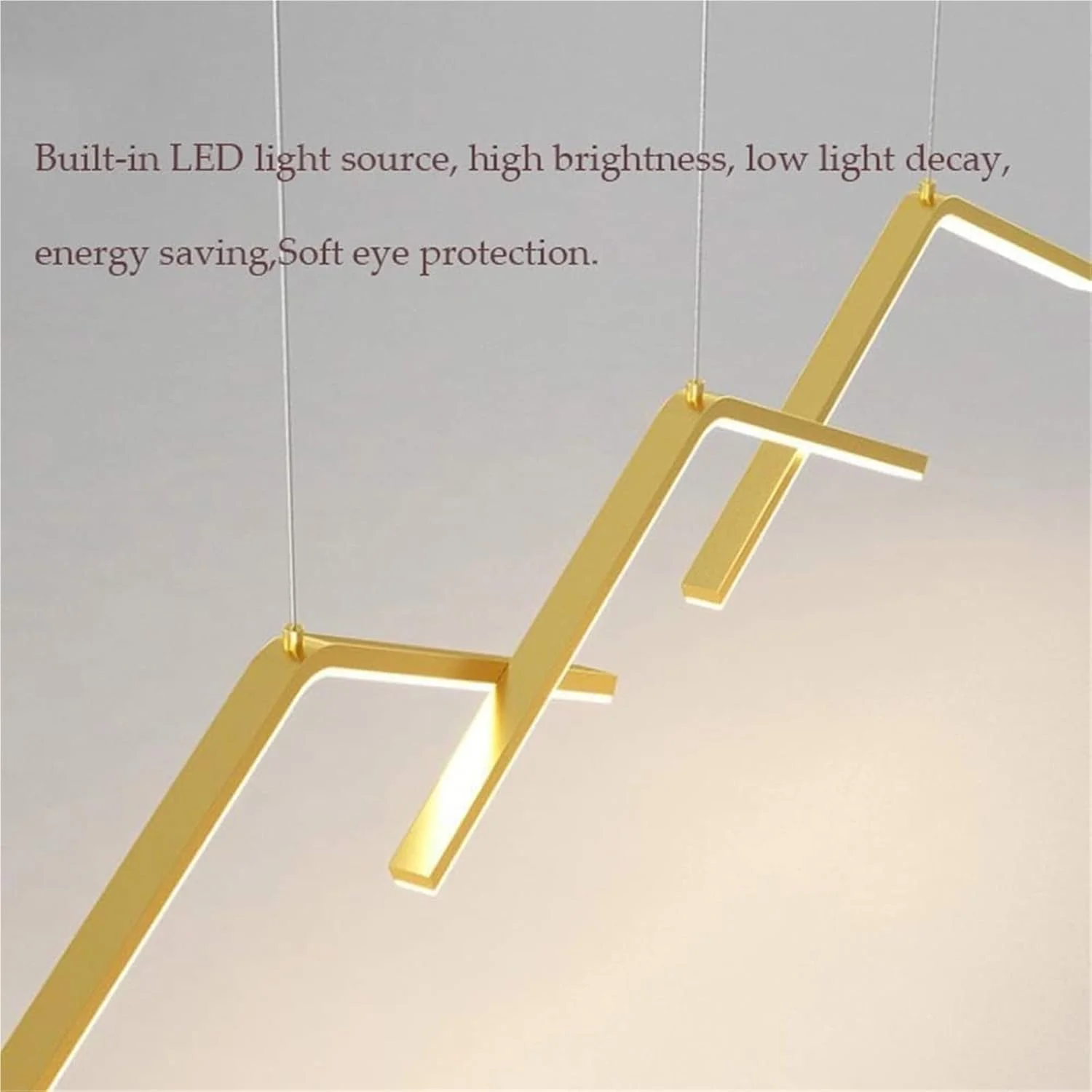 چراغ آویز خطی دیمر پذیر موج بلند مدرن طلایی، لوستر مینیمالیستی، چراغ آویز بار برای اتاق ناهارخوری، جزیره آشپزخانه، قسمت صبحانه خوری چراغ آویز خطی دیمر پذیر موج بلند مدرن طلایی، لوستر مینیمالیستی، چراغ آویز بار برای اتاق ناهارخوری، جزیره آشپزخانه، قسمت صبحانه خوری