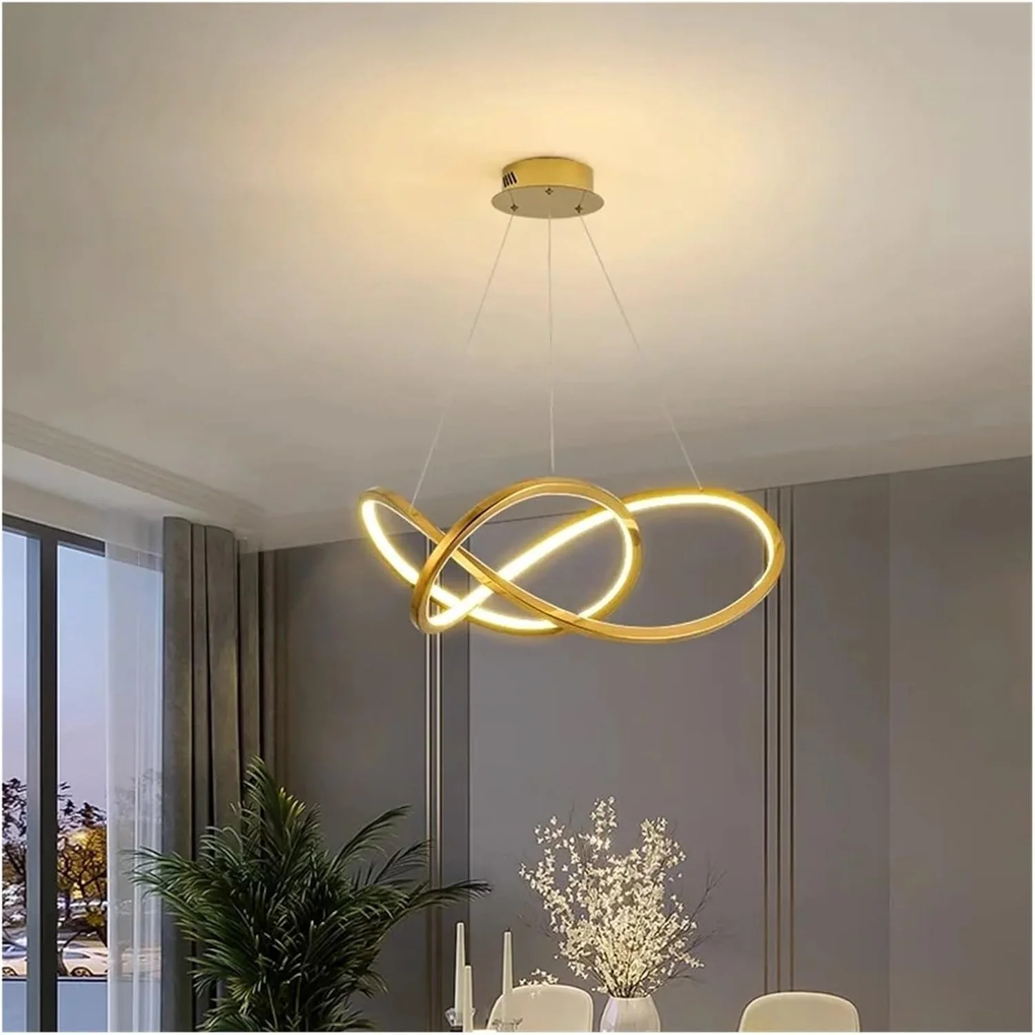 لوستر اتاق ناهارخوری نورپردازی داخلی چراغ سقفی چراغ دیواری لوستر ال ای دی اتاق نشیمن نورپردازی داخلی، دکور مدرن، طلایی M-80cm لوستر اتاق ناهارخوری نورپردازی داخلی چراغ سقفی چراغ دیواری لوستر ال ای دی اتاق نشیمن نورپردازی داخلی، دکور مدرن، طلایی M-80cm