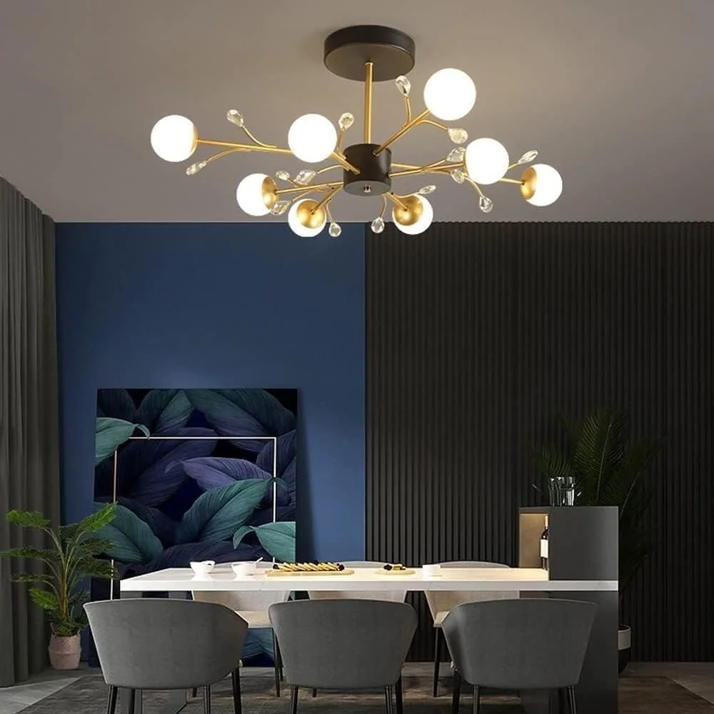 لوستر دیمر دار با قابلیت تغییر رنگ در 3 حالت، چراغ سقفی، چراغ آویز تزئینی مناسب دکوراسیون داخلی اتاق نشیمن و اتاق غذاخوری لوستر دیمر دار با قابلیت تغییر رنگ در 3 حالت، چراغ سقفی، چراغ آویز تزئینی مناسب دکوراسیون داخلی اتاق نشیمن و اتاق غذاخوری