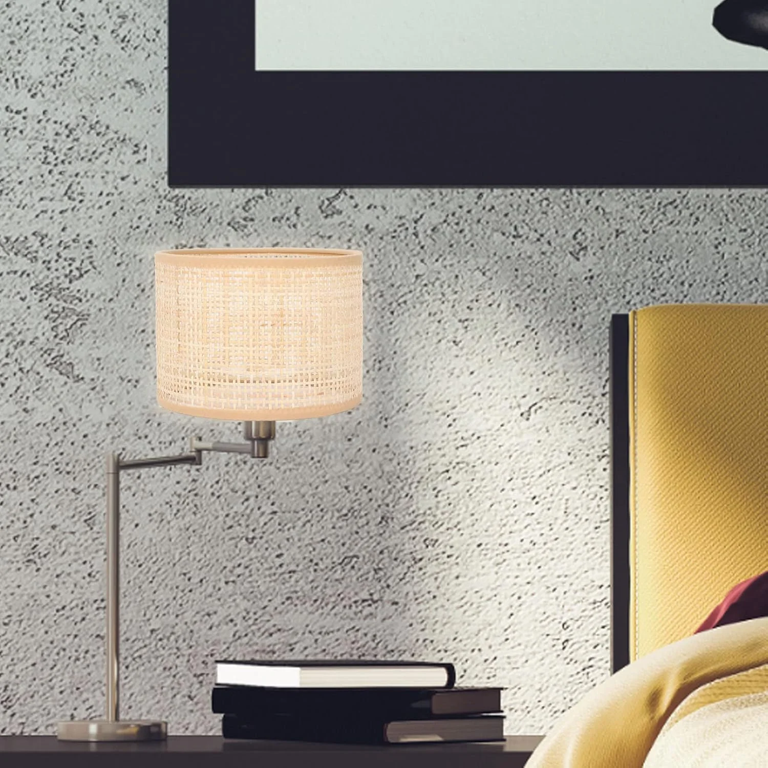 آباژور حصیری Depisuta، سرپیچ E27 E14، آباژور دستبافت ظریف، پوشش چراغ آویز ضد گرد و غبار با طرح توری مربعی، مناسب دکور اتاق نشیمن، آشپزخانه و اتاق خواب، 16x12x16 سانتی متر آباژور حصیری Depisuta، سرپیچ E27 E14، آباژور دستبافت ظریف، پوشش چراغ آویز ضد گرد و غبار با طرح توری مربعی، مناسب دکور اتاق نشیمن، آشپزخانه و اتاق خواب، 16x12x16 سانتی متر