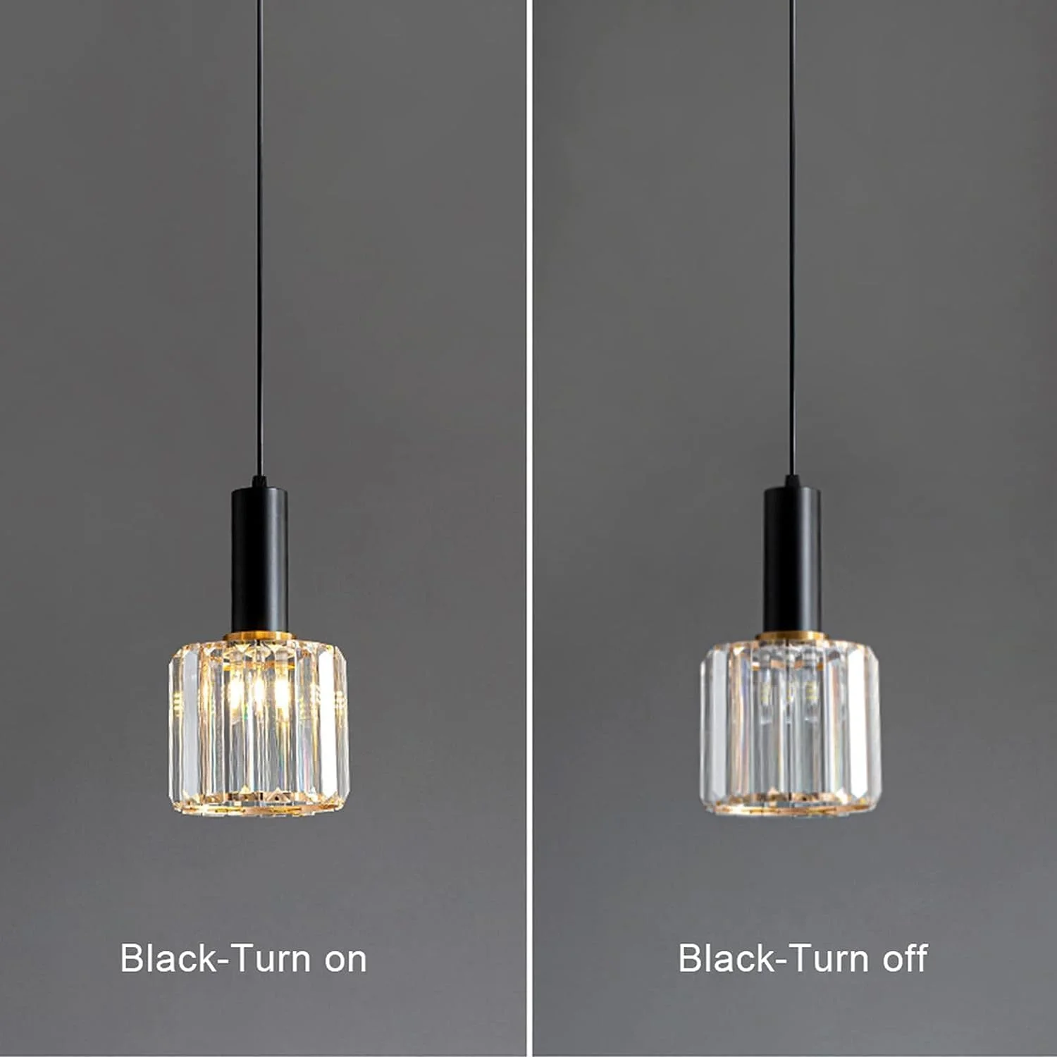 چراغ آویز کریستالی طلایی MI-NI، چراغ جزیره ای بار، لوستر کوچک کریستالی مشکی 2-شاخه، لامپ مدرن مناسب اتاق نشیمن، تیره - 2 شاخه چراغ آویز کریستالی طلایی MI-NI، چراغ جزیره ای بار، لوستر کوچک کریستالی مشکی 2-شاخه، لامپ مدرن مناسب اتاق نشیمن، تیره - 2 شاخه