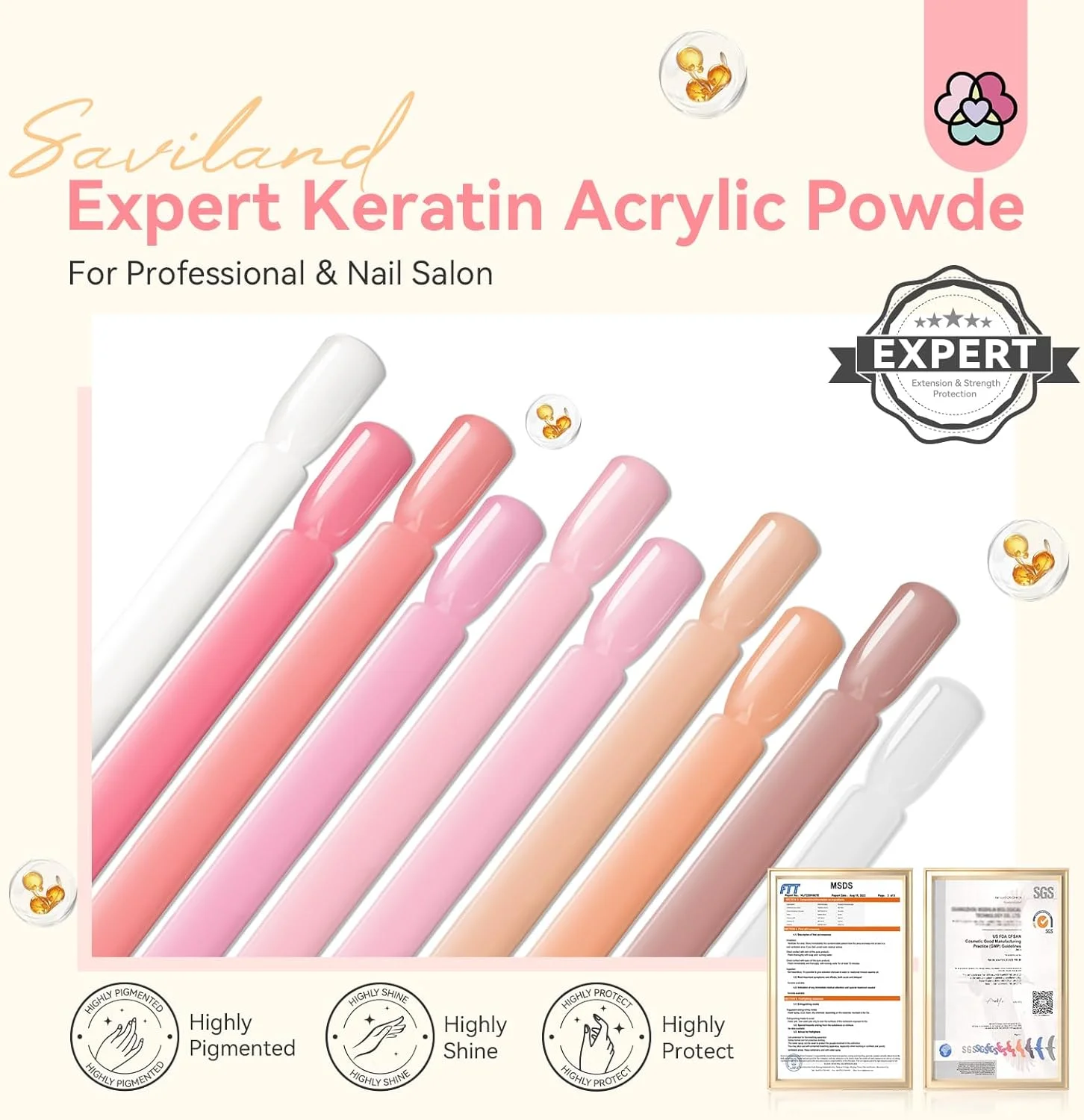 ست پودر اکریلیک Saviland: پودر ناخن اکریلیک کراتین 10 رنگ برهنه، پودر فوق العاده ظریف اکریلیک، اکستنشن ناخن، حکاکی ناخن، طراحی سه بعدی ناخن، خشک شدن سریع، طراحی ناخن های اکریلیک، سالن ناخن حرفه ای