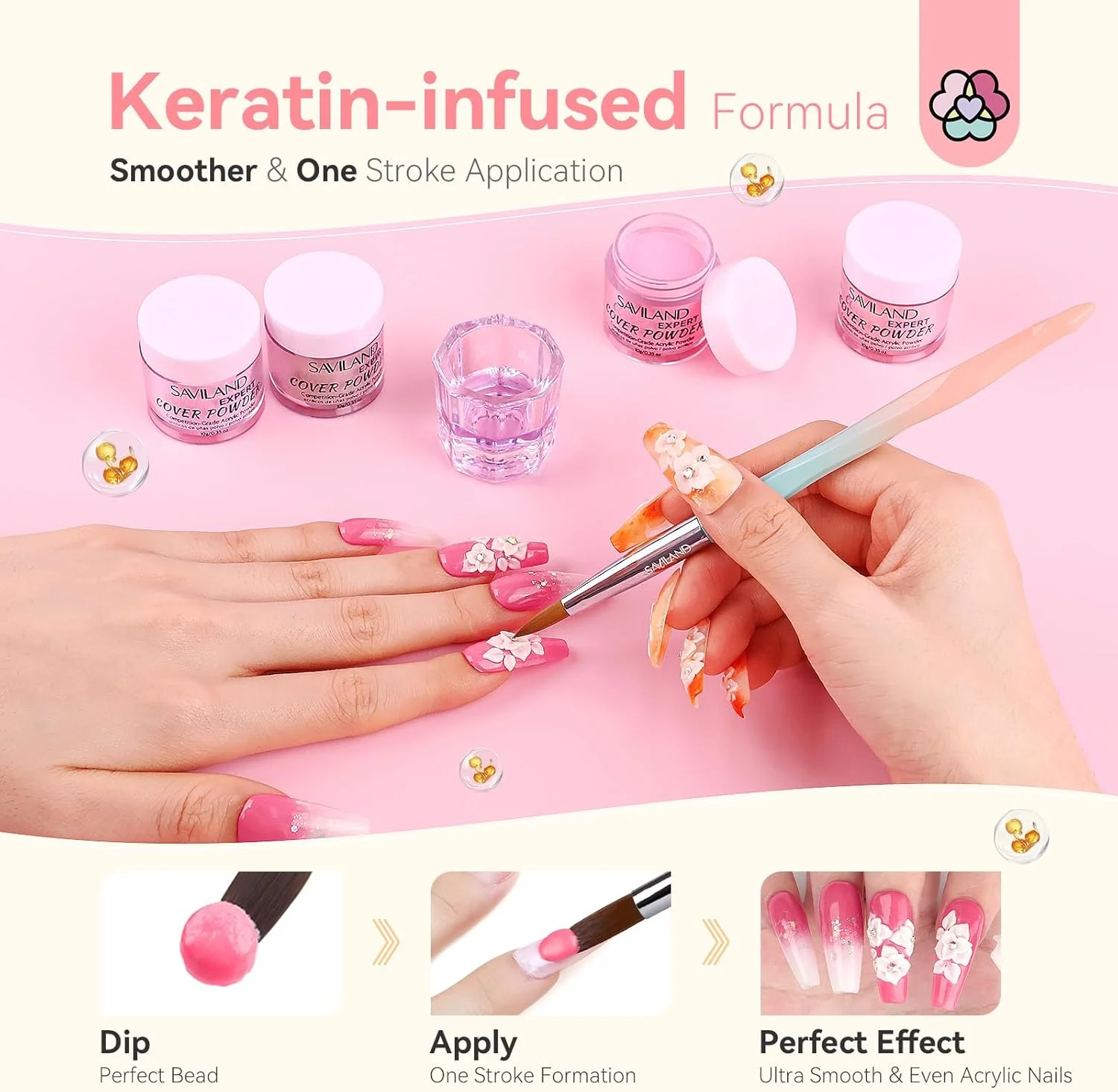 ست پودر اکریلیک Saviland: پودر ناخن اکریلیک کراتین 10 رنگ برهنه، پودر فوق العاده ظریف اکریلیک، اکستنشن ناخن، حکاکی ناخن، طراحی سه بعدی ناخن، خشک شدن سریع، طراحی ناخن های اکریلیک، سالن ناخن حرفه ای