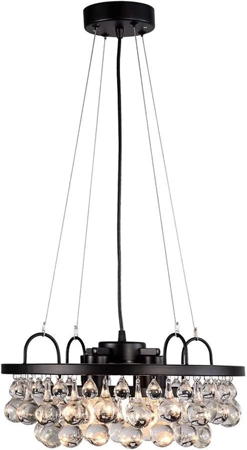 لوستر کریستالی مدرن اتاق نشیمن، آهنی، ساده، نوردیک، مناسب اتاق نشیمن، اتاق غذاخوری، اتاق خواب، روشنایی 40 * 20 سانتی متر، زینت بخش زندگی