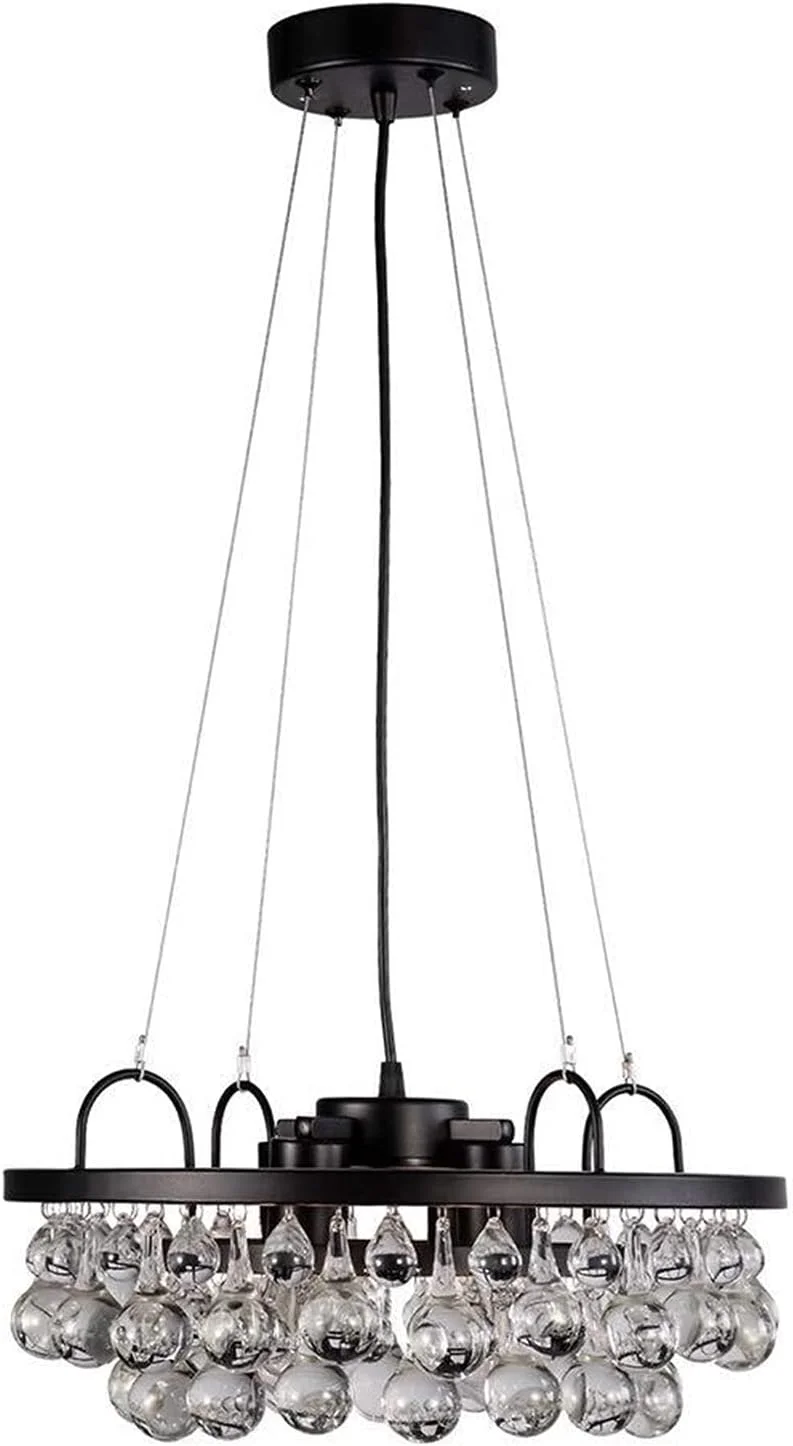 لوستر کریستالی مدرن اتاق نشیمن، آهنی، ساده، نوردیک، مناسب اتاق نشیمن، اتاق غذاخوری، اتاق خواب، روشنایی 40 * 20 سانتی متر، زینت بخش زندگی